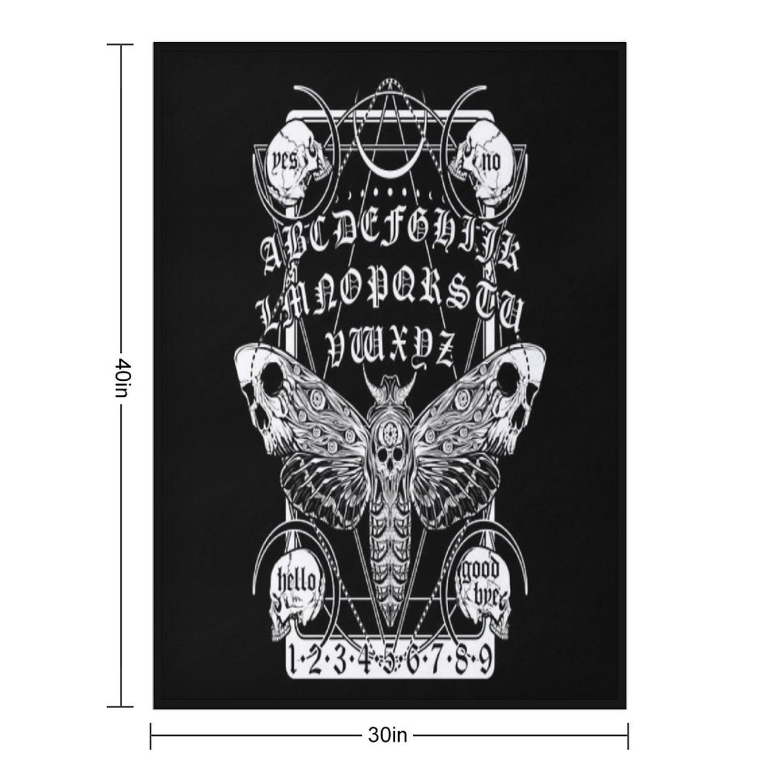 Death Moth Spirit Board Premium Throw Blanket