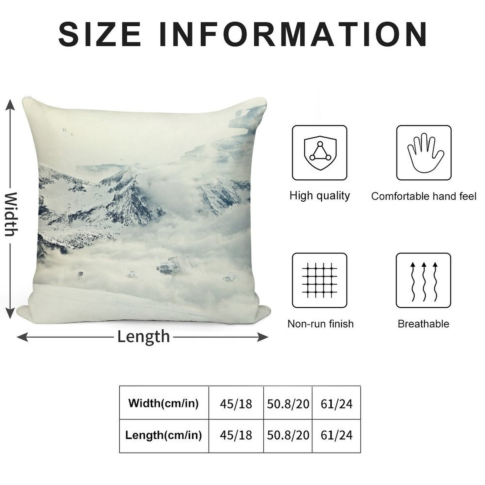 Frozen Planet Soft Shrink-Resistant Throw Pillow