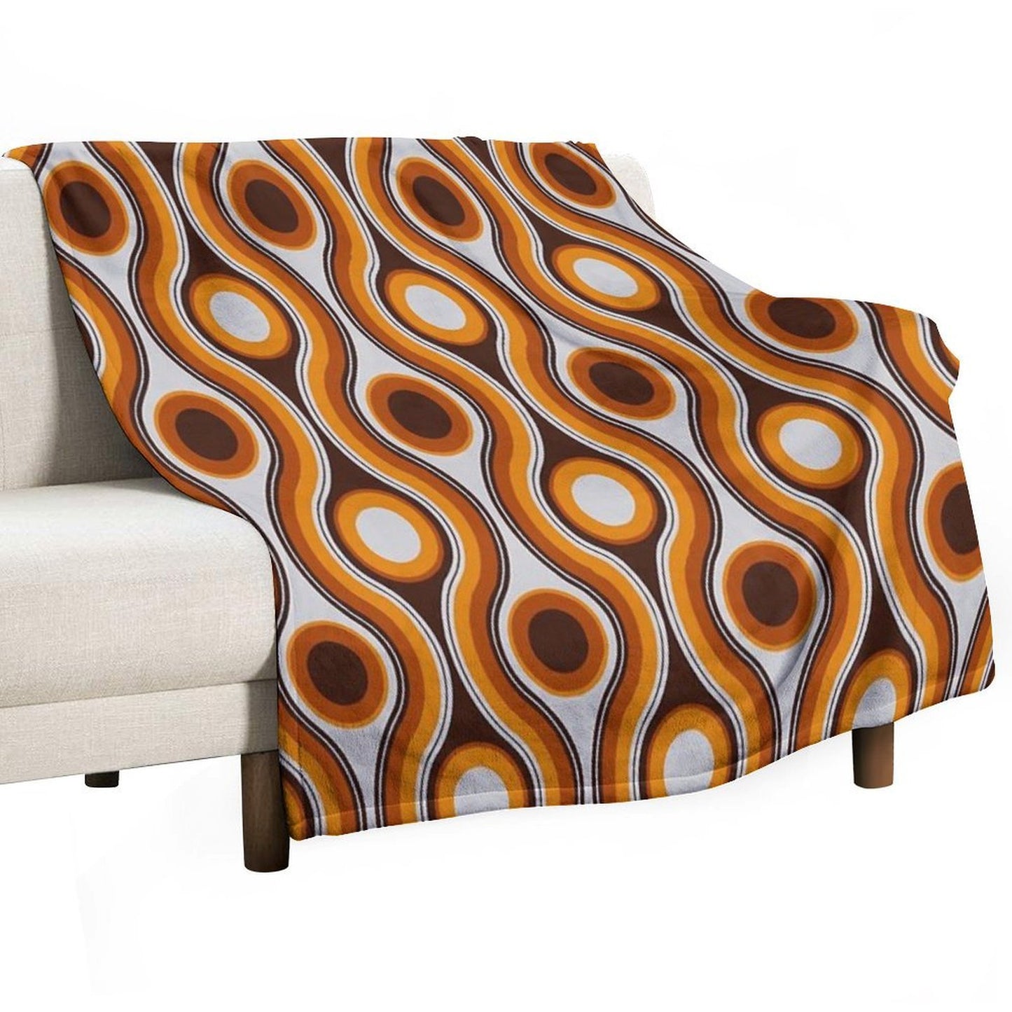 Older Patterns ~ Bridges 70s Premium Throw Blanket