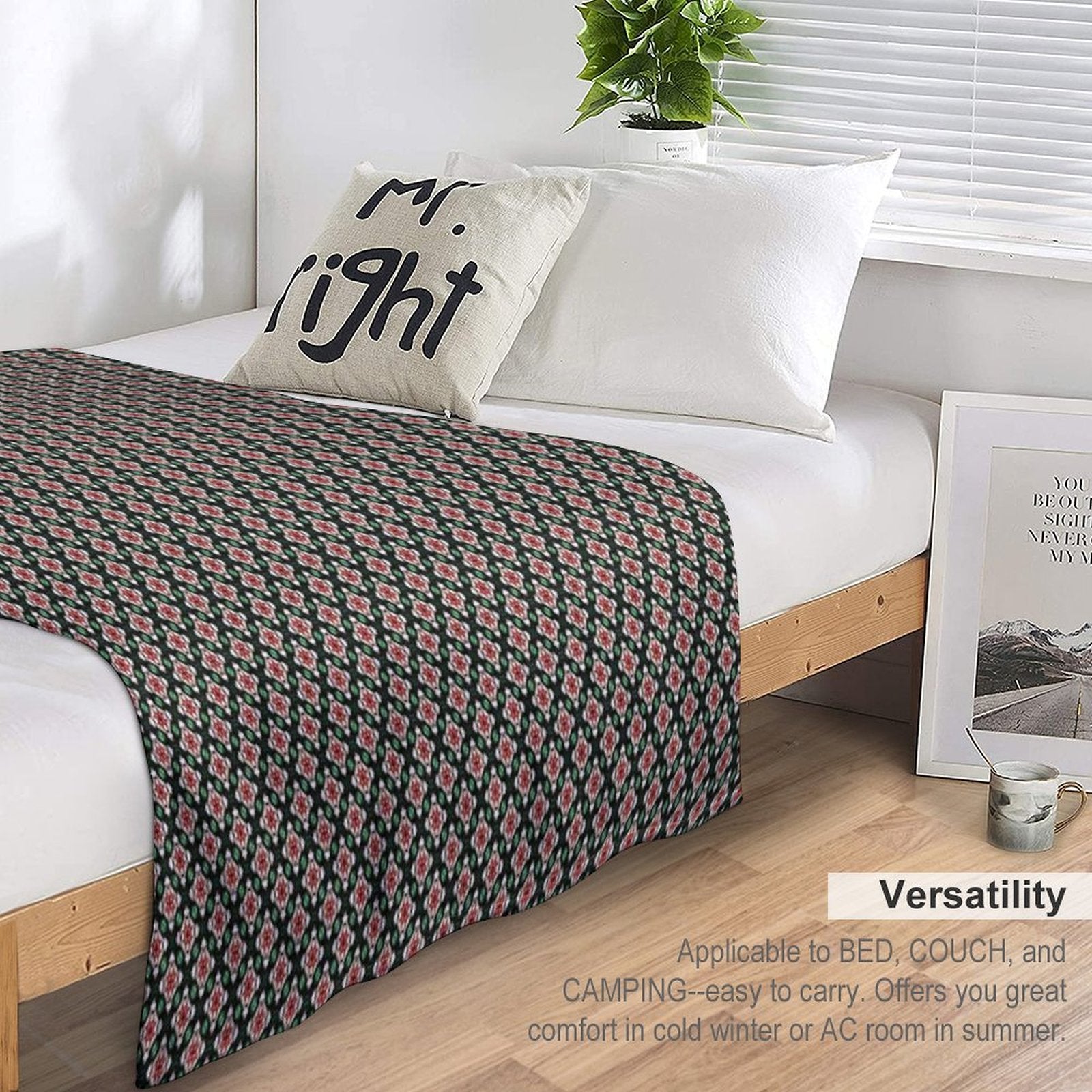 Earth Tones Wild Tiered Diamonds All-season Throw Blanket