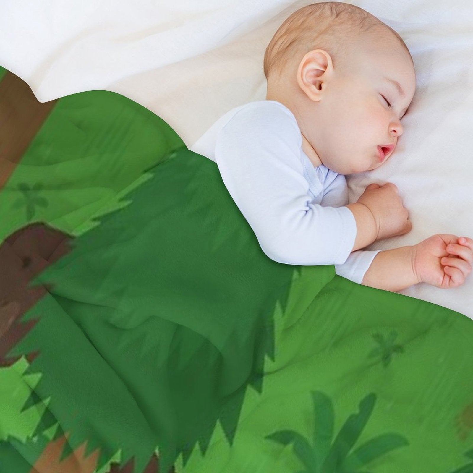 Sneaky Sasquatch Picnic Plush Throw Blanket