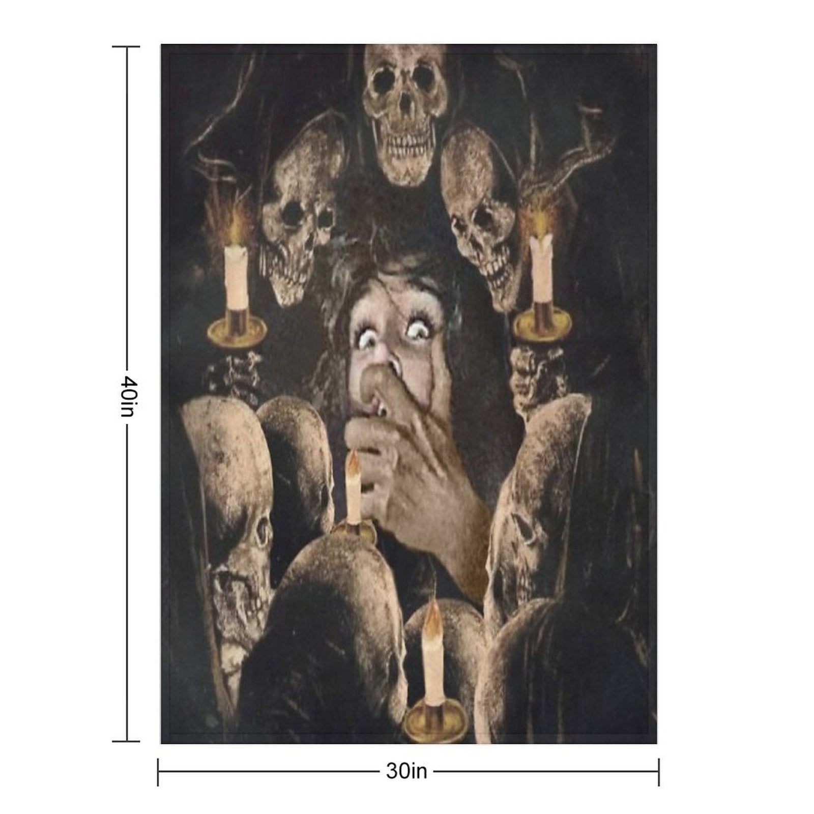 DARK VIGIL⠀ Gift-ready Throw Blanket