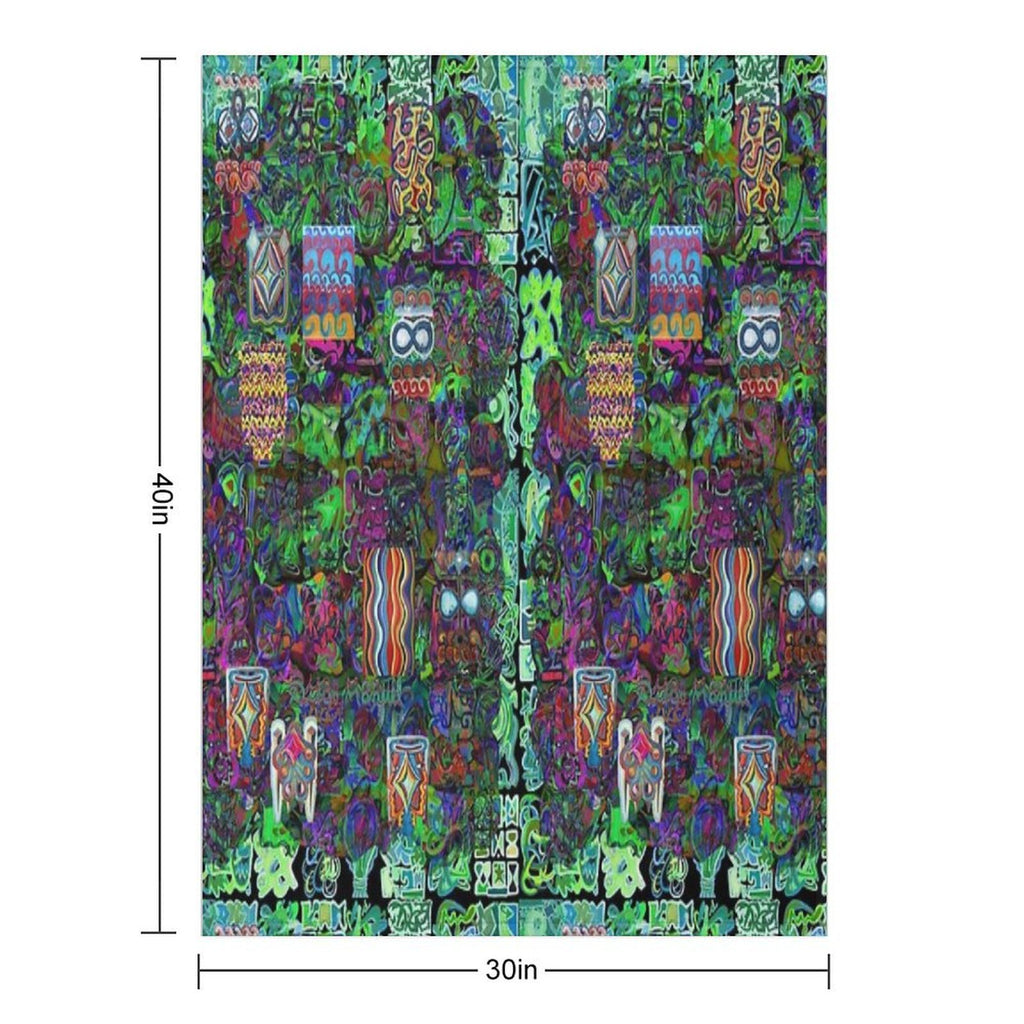 Pop Abstract All-season Throw Blanket