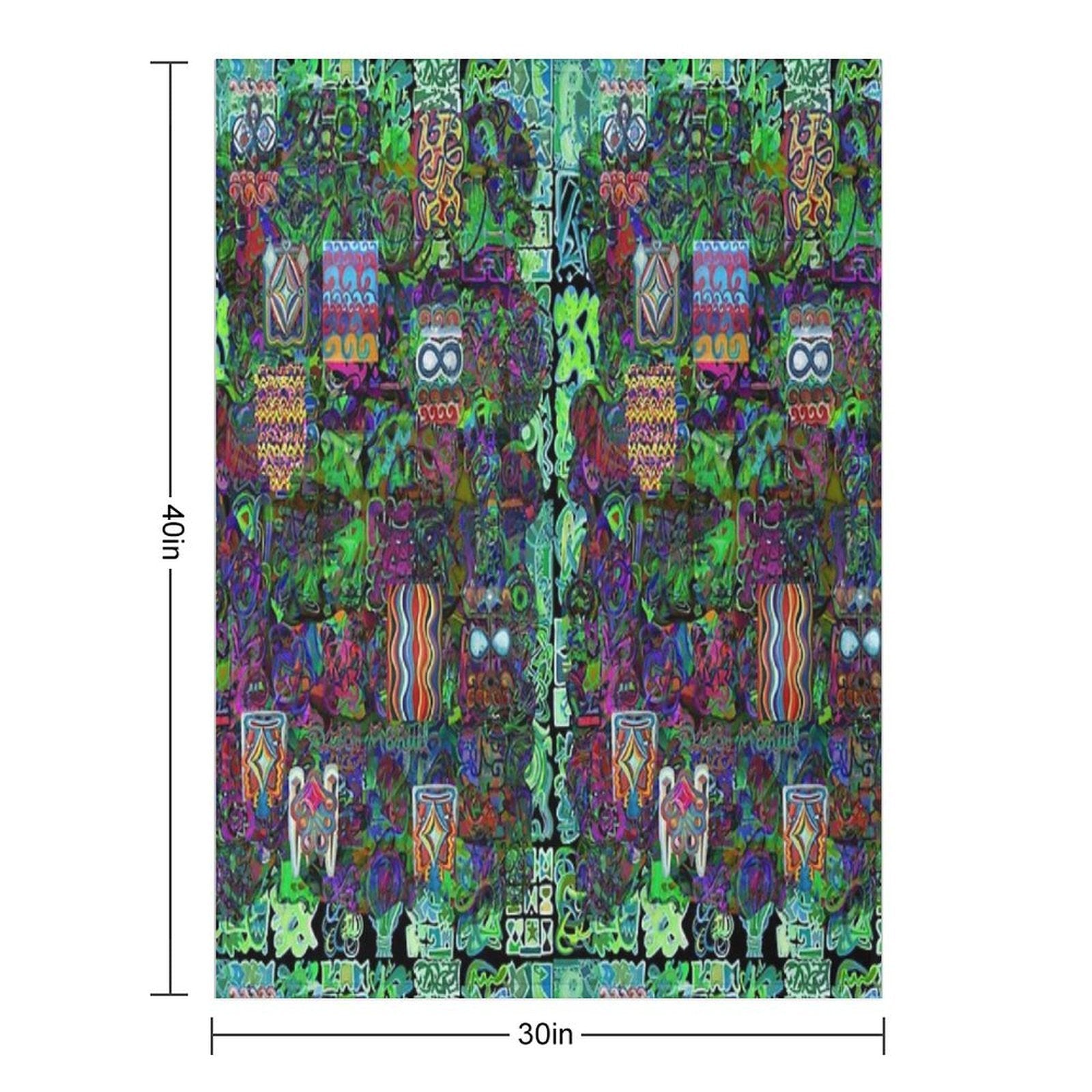 Pop Abstract All-season Throw Blanket