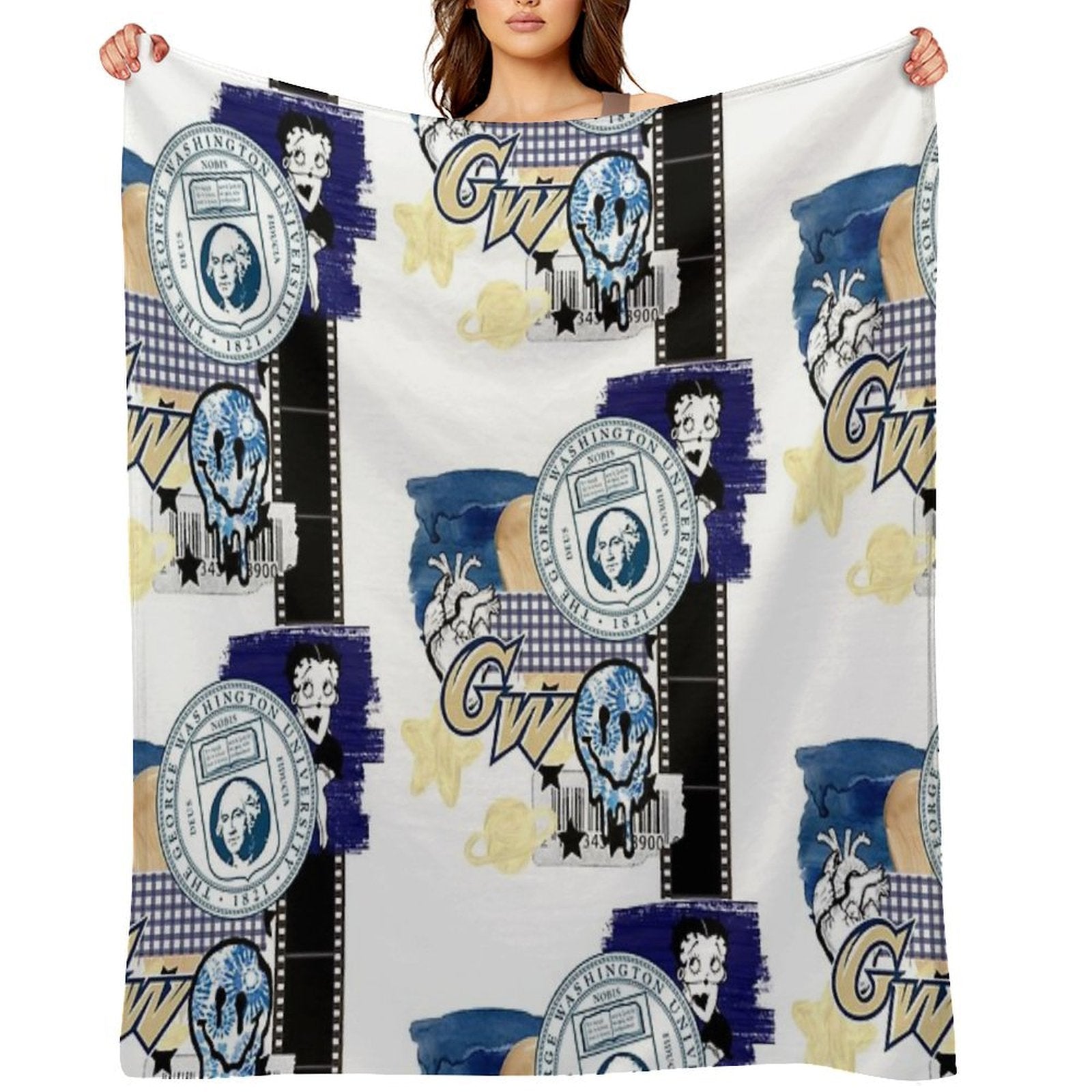 George Washington Collage Comfort Throw Blanket