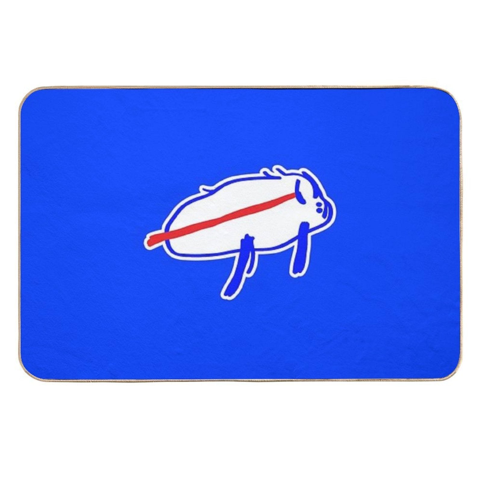 Josh Allen Drawing  Non-Slip Bath Mat