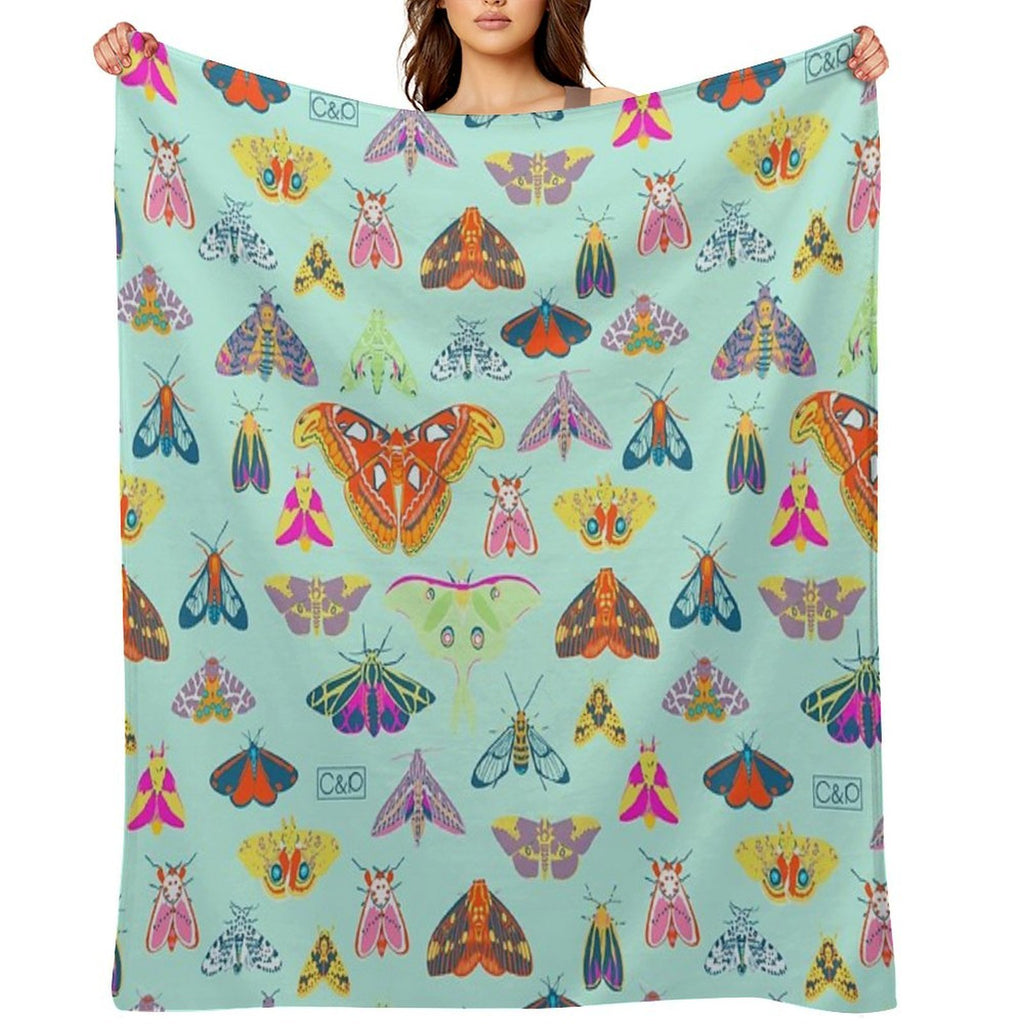 Lots of Lepidoptera Anti-pilling Throw Blanket