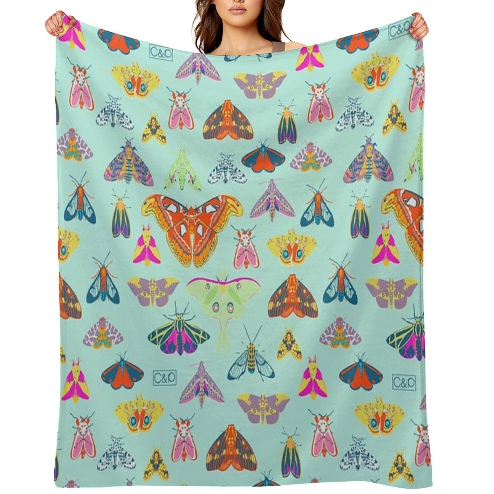 Lots of Lepidoptera Anti-pilling Throw Blanket