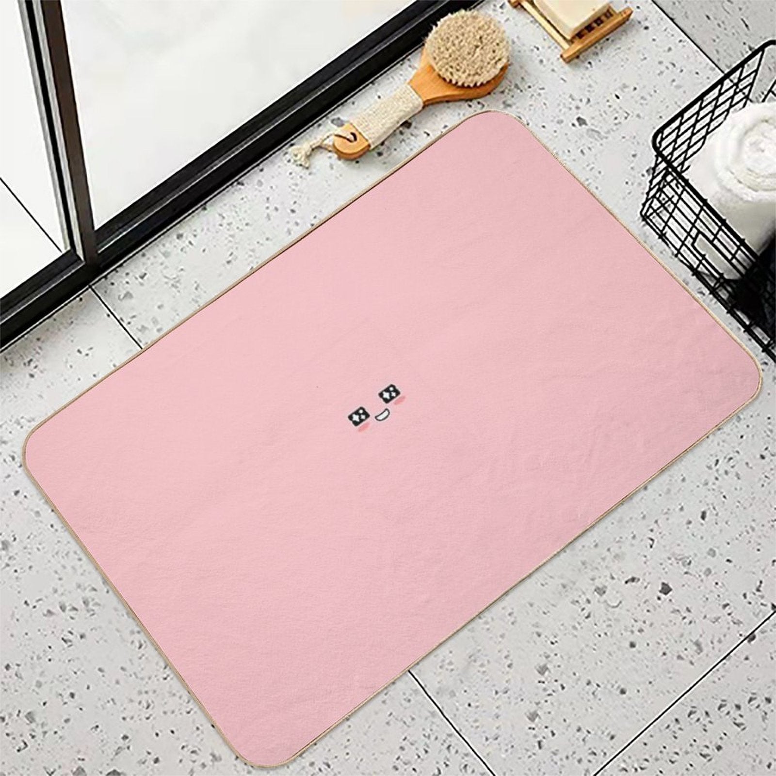 KakaoTalk Friends Apeach Face (카카오톡)  Fade-Resistant Bath Mat