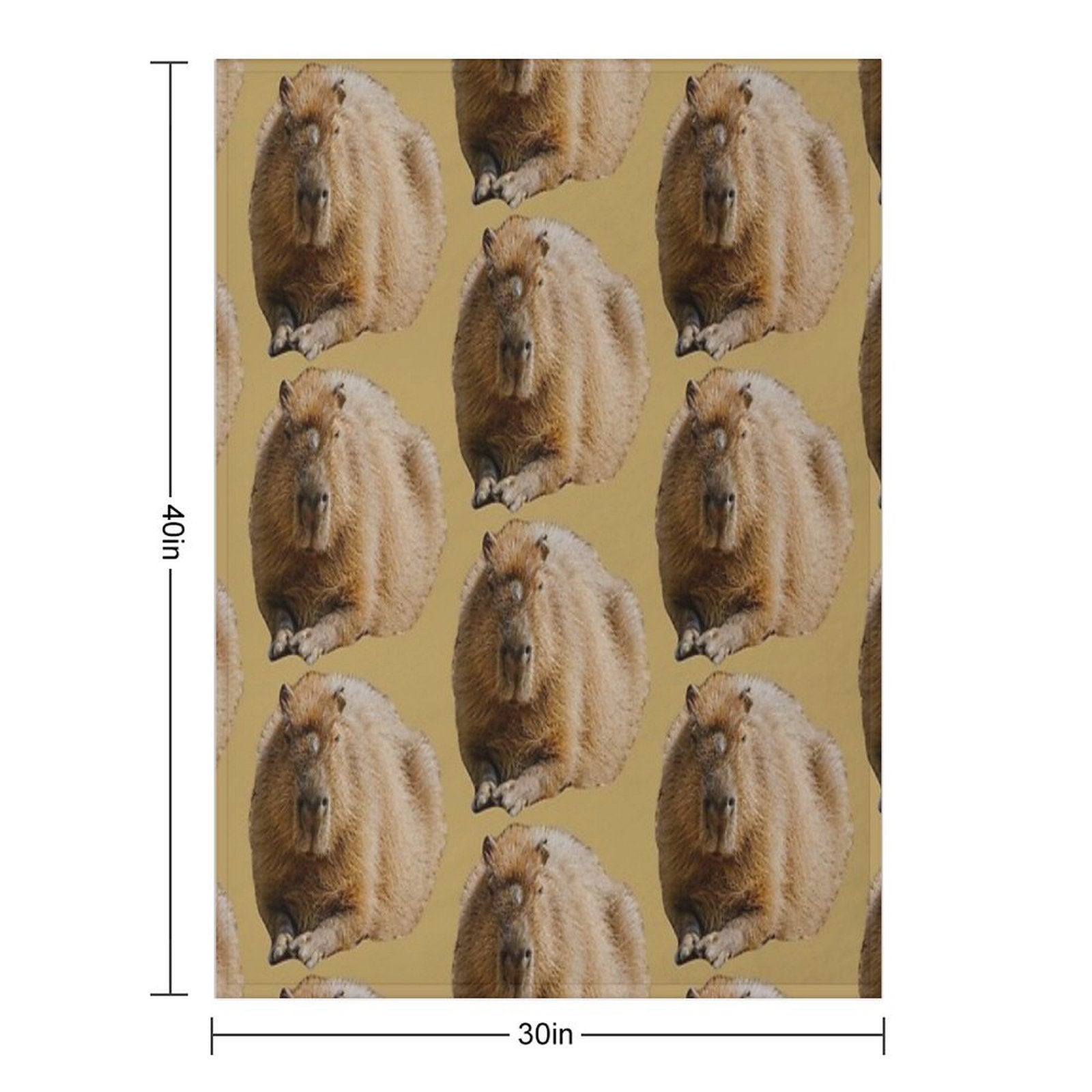 Capybara Dozing in The Sunshine Comfort Throw Blanket