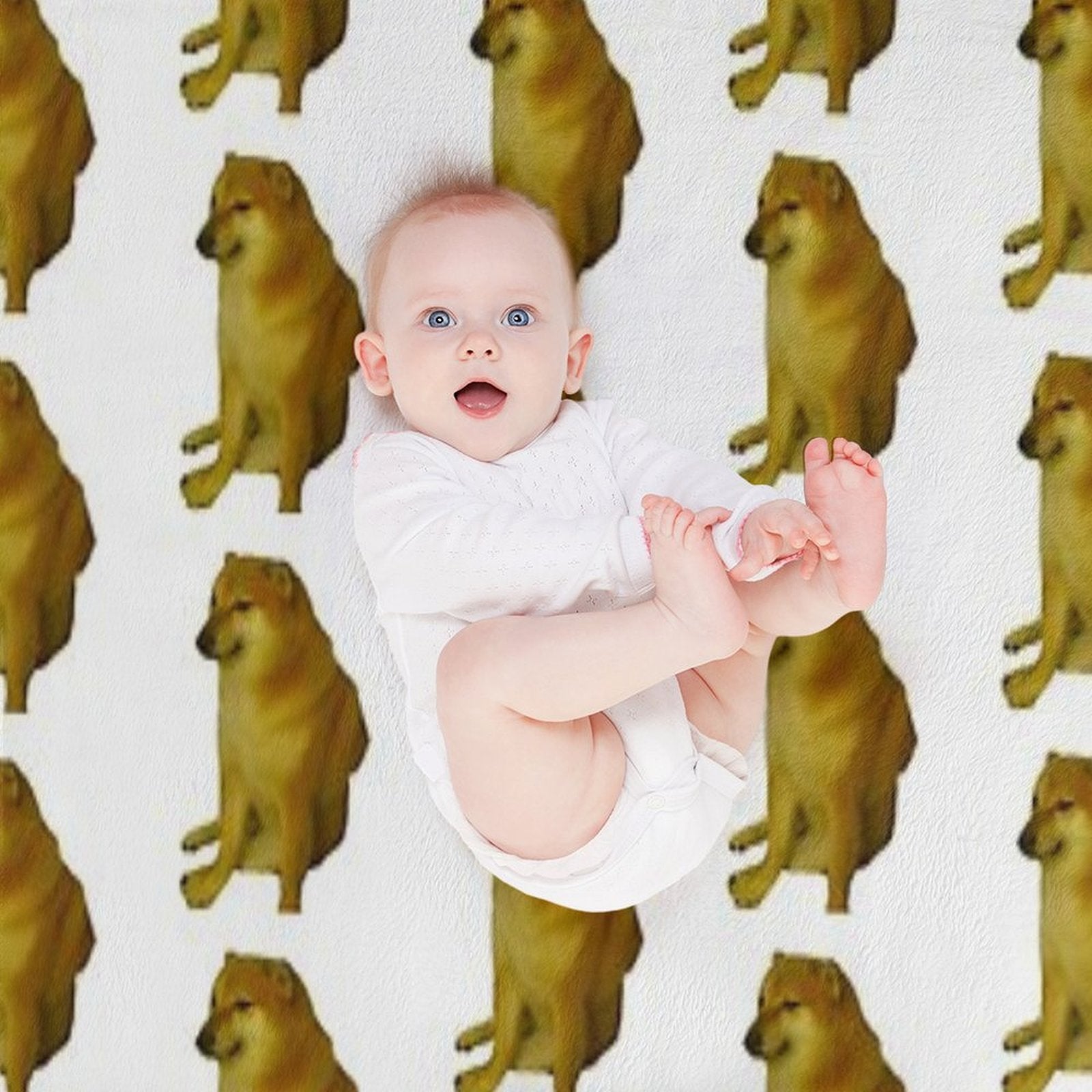 Cheems Comfort Throw Blanket
