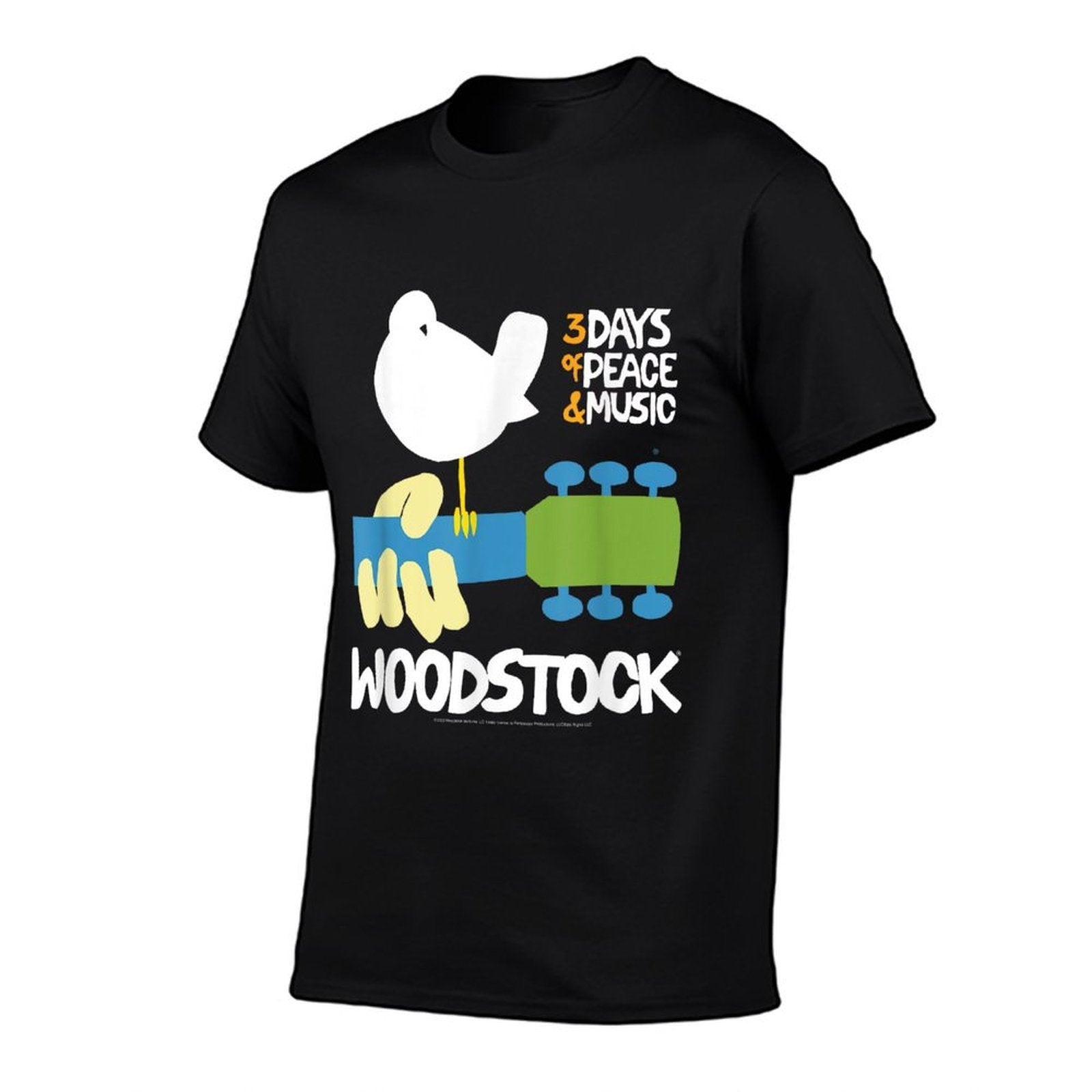 Woodstock - 3 Days Of Peace And Music Poster  High-quality Stitching T-Shirt