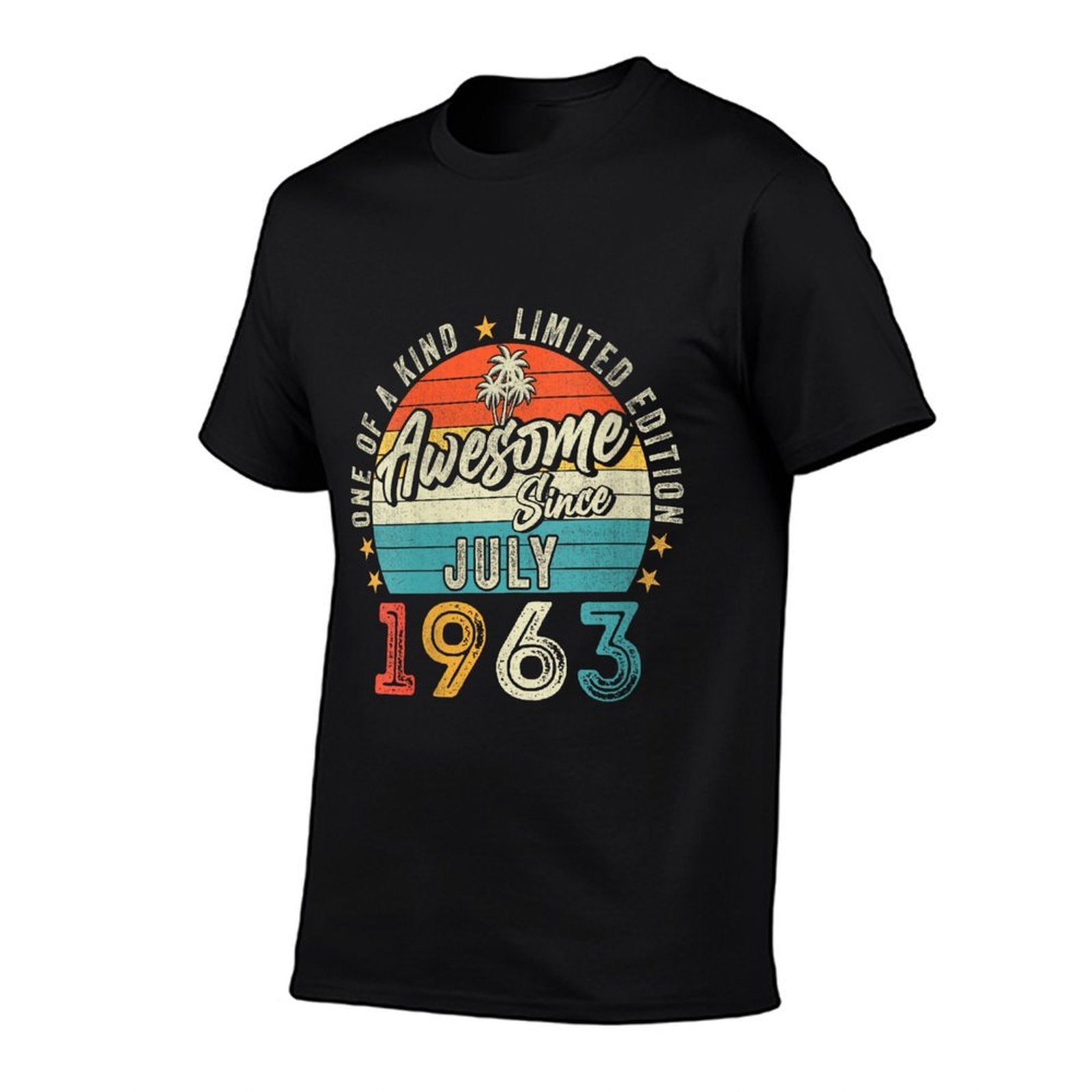 Womens 60 Year Old Vintage July 1963 Limited Edition 60th Birthday  Wrinkle-resistant T-Shirt