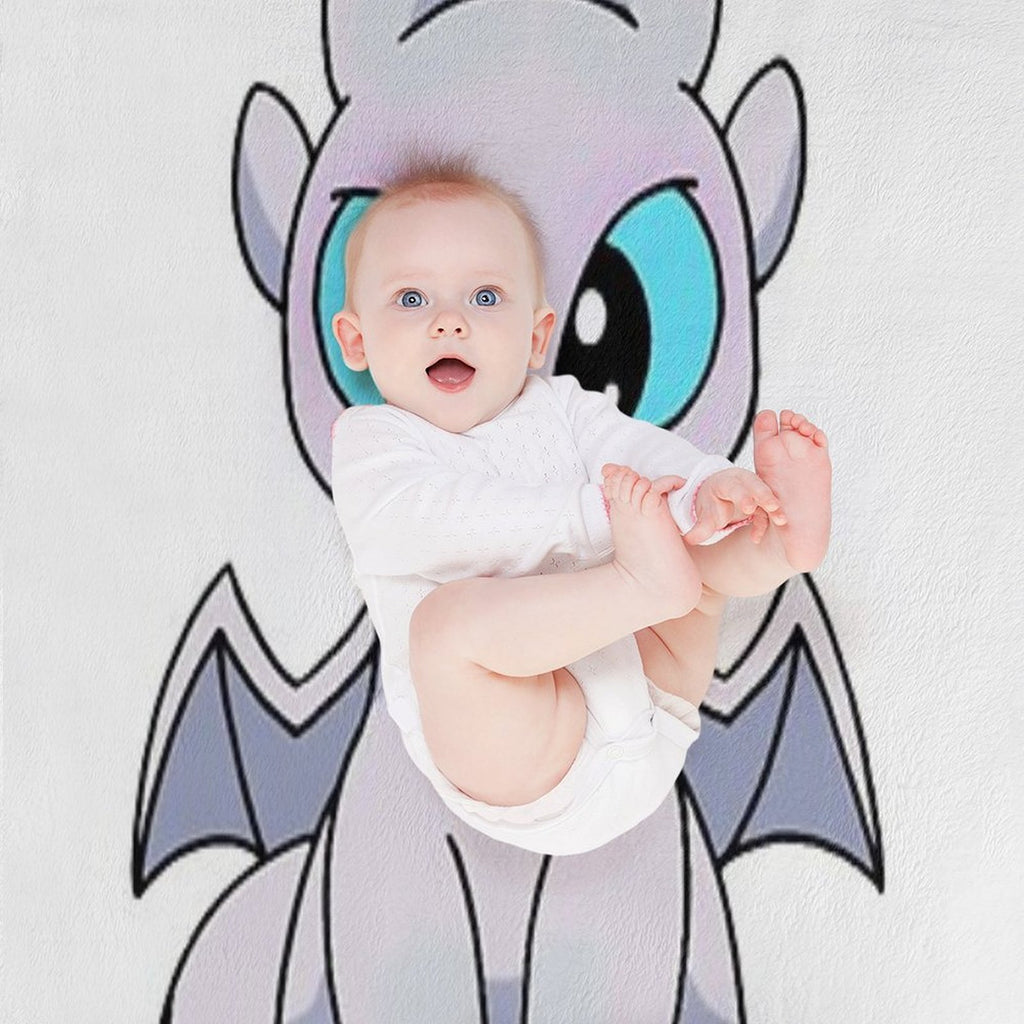 Light Fury Toothless Quick-dry Throw Blanket