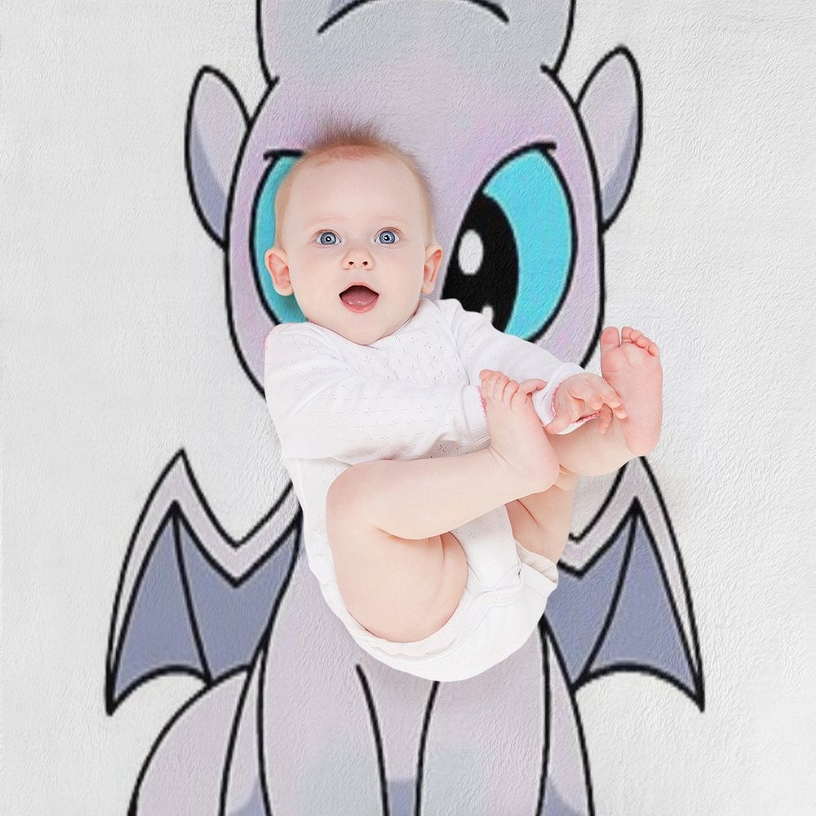 Light Fury Toothless Quick-dry Throw Blanket