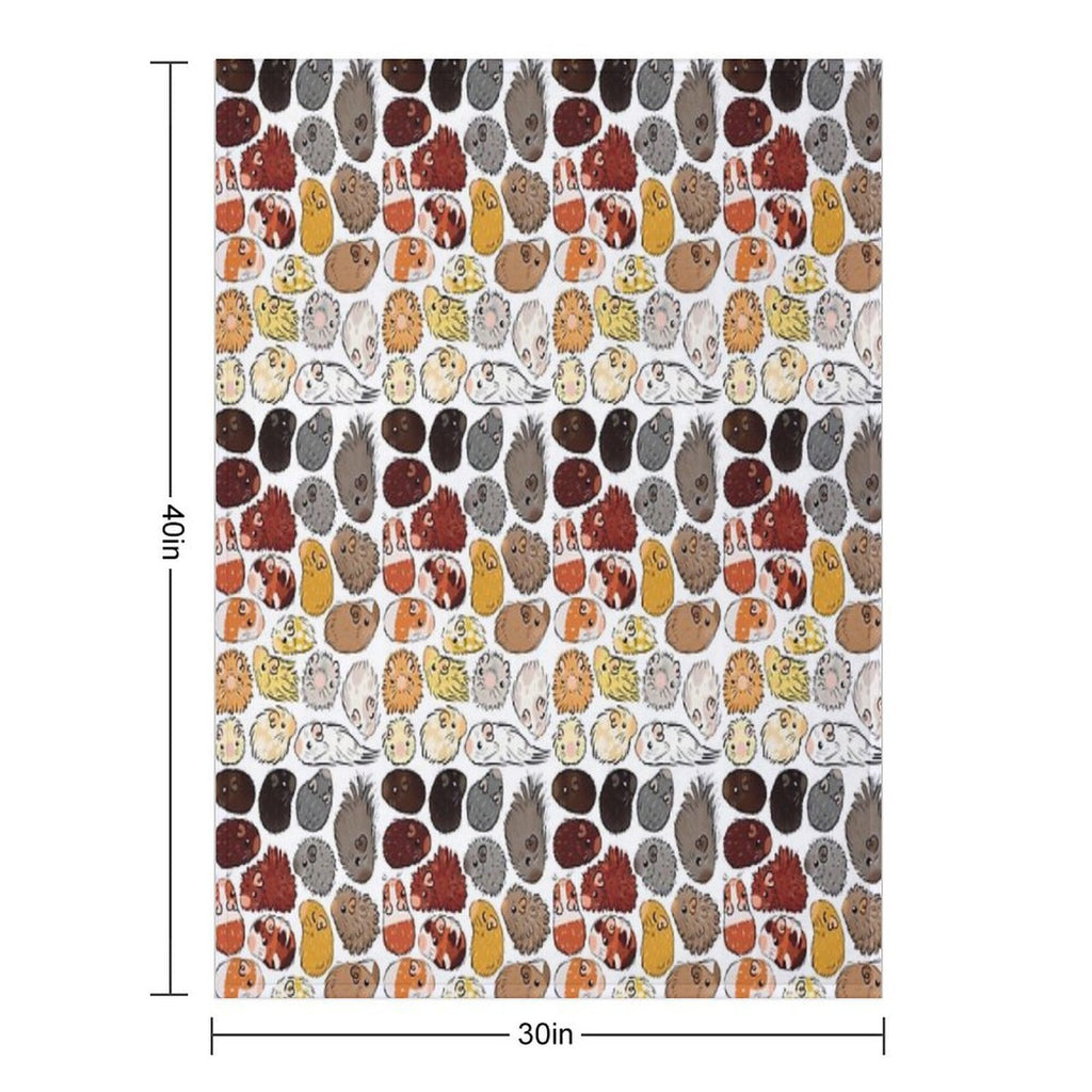 Guinea Pig Gradient Compact Throw Blanket