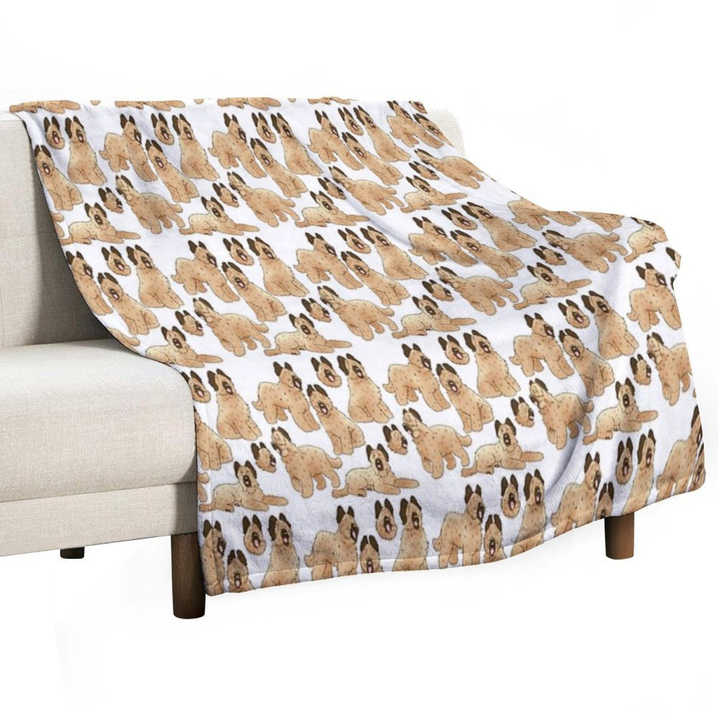 Briard Dog Pattern Durable Throw Blanket