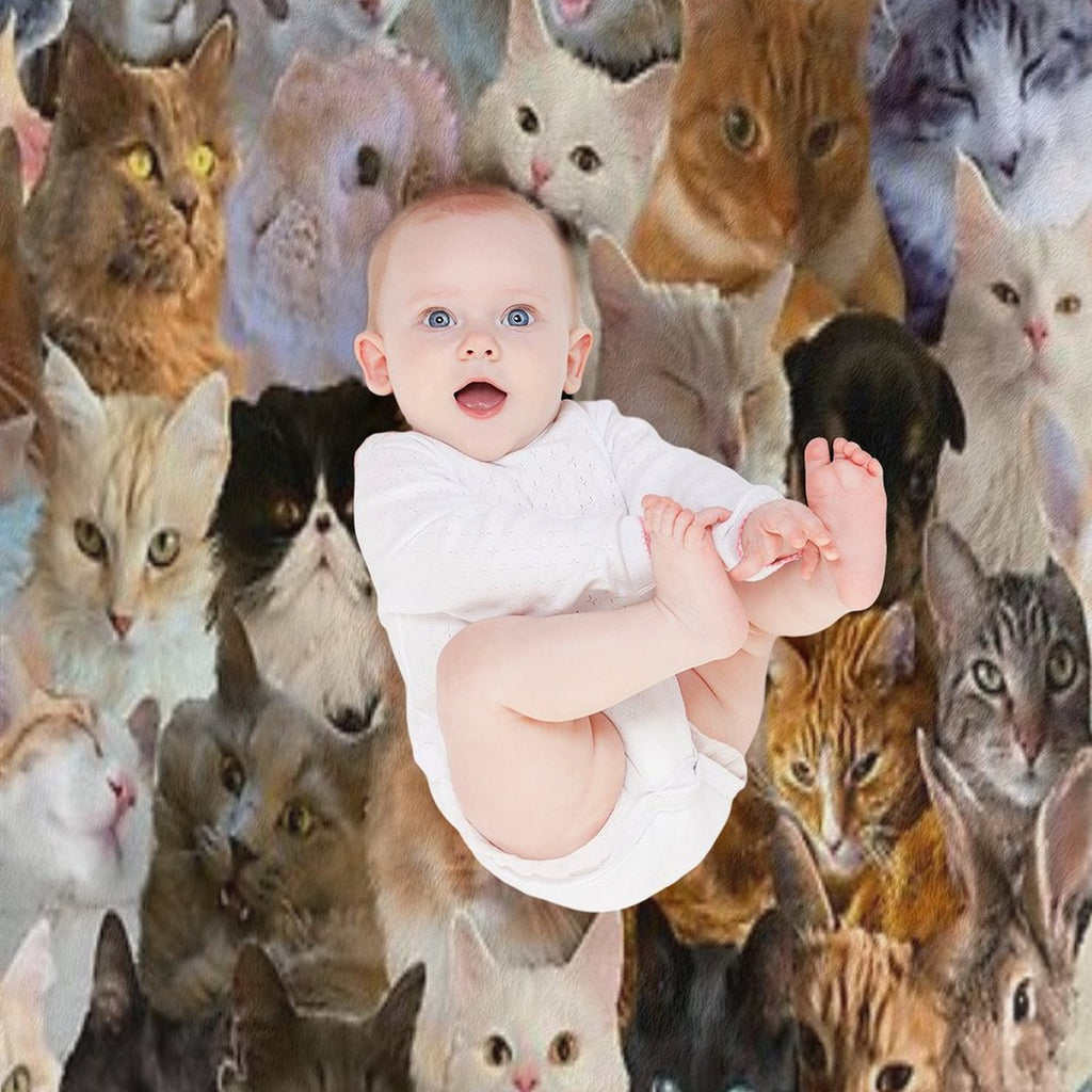 Animal Lover Pattern Eco-conscious Throw Blanket