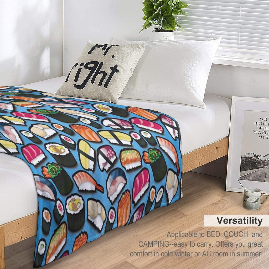 Blue Sushi All-season Throw Blanket