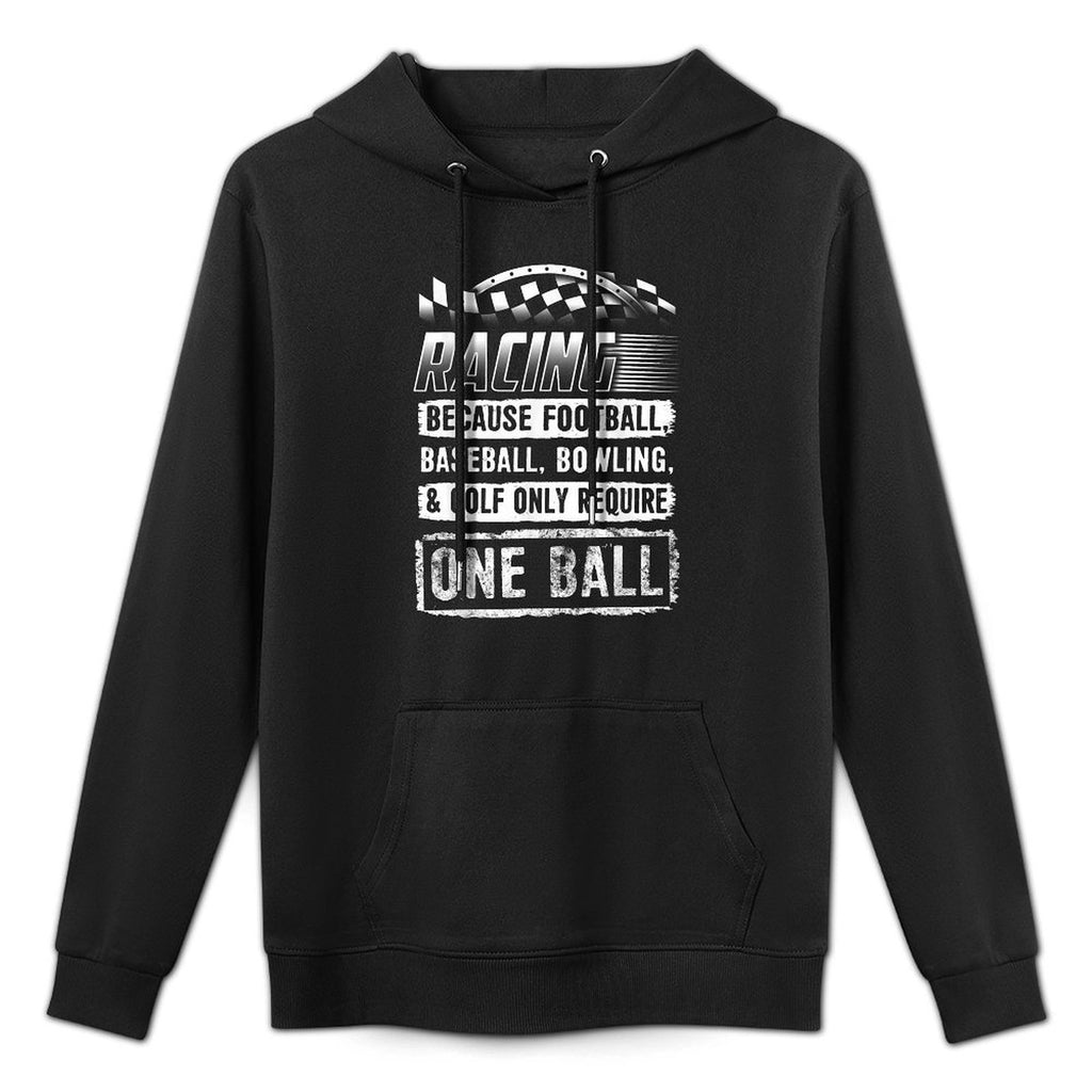 Car Racing Funny Racing One Ball Race Drag Stock Casual Wear Hoodie