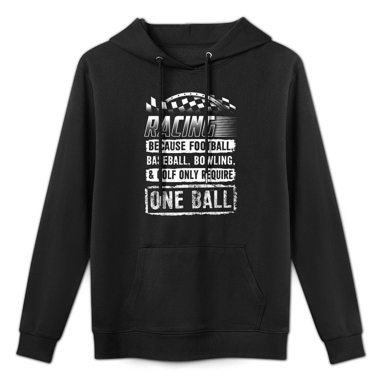 Car Racing Funny Racing One Ball Race Drag Stock Casual Wear Hoodie