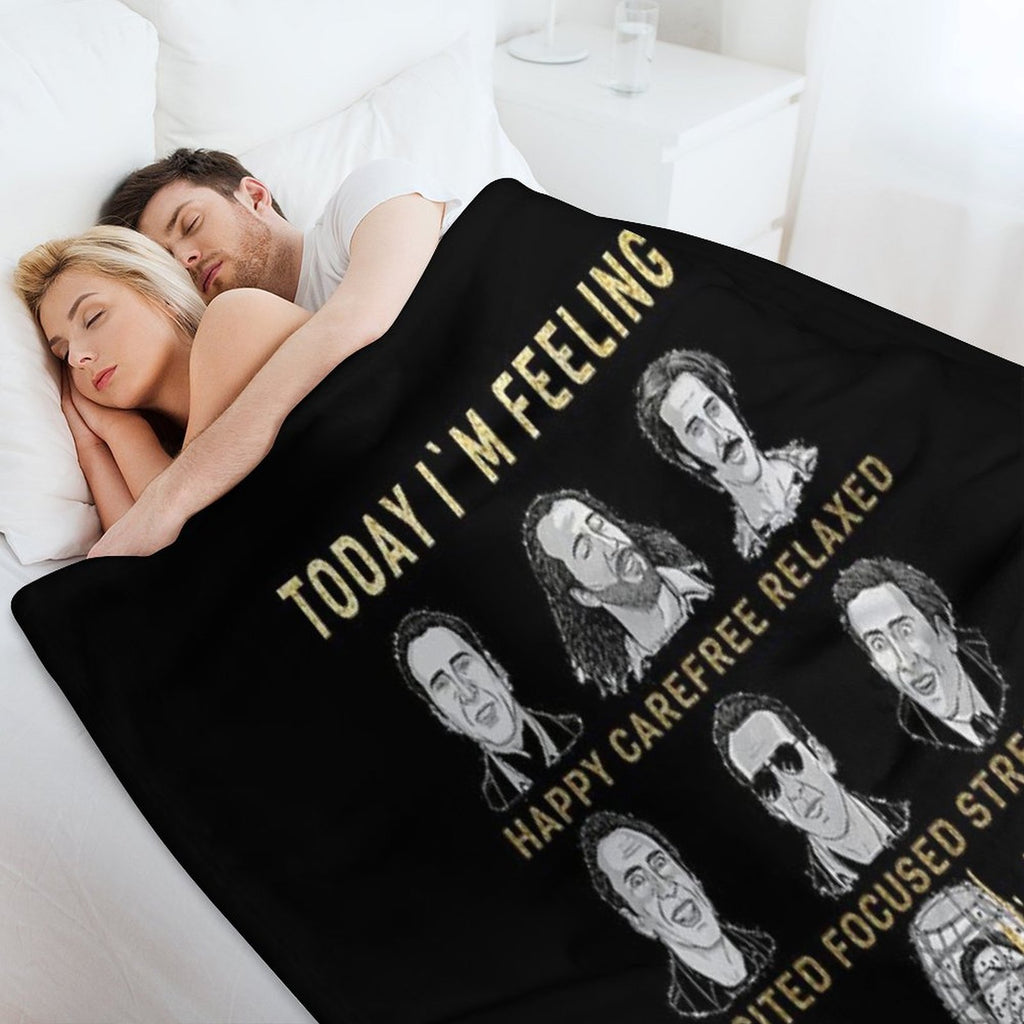 Nicholas Cage - Nicolas Cage - Nick Cage - Nic Cage Eco-conscious Throw Blanket