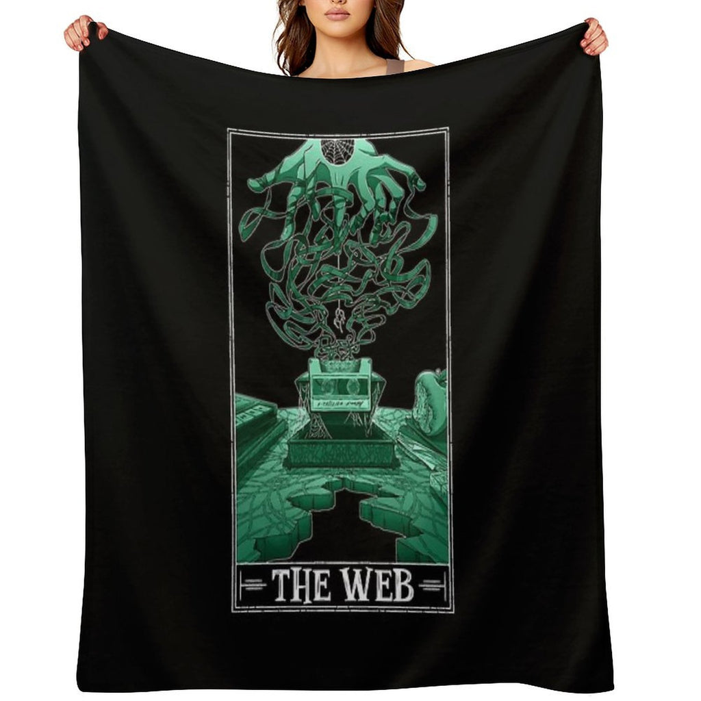 The Web Tarotesque - (Dark) Gift-ready Throw Blanket