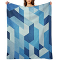 Abstract Geometry Compact Throw Blanket