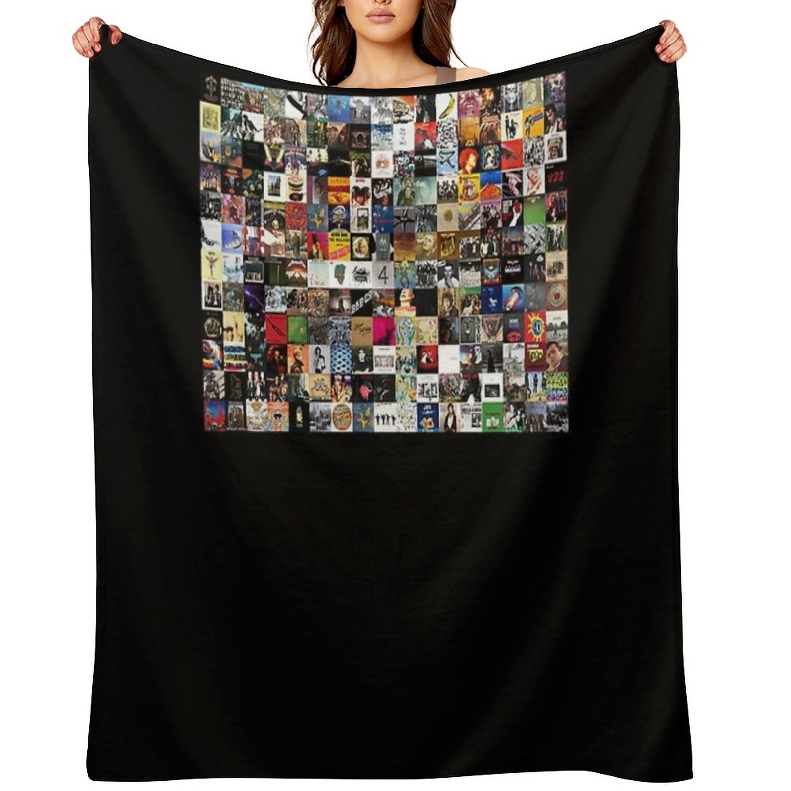 Greatest Rock Albums Of All Time Poster Lightweight Sweatshirt Eco-conscious Throw Blanket