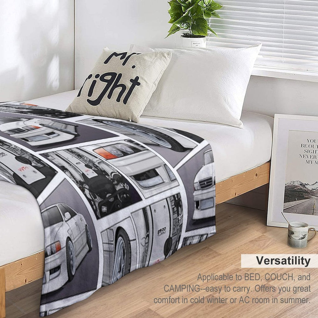Chaser Jzx100 X 1Jz Engine Sustainable Throw Blanket