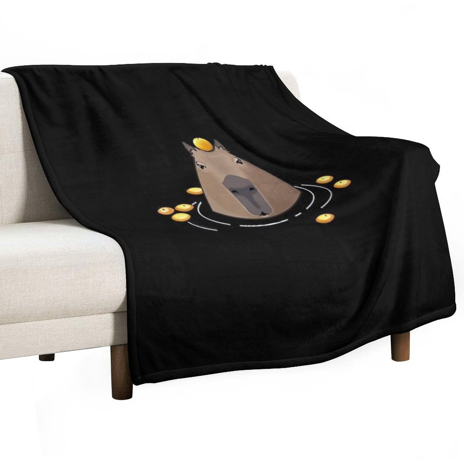 Capybara Eco-conscious Throw Blanket