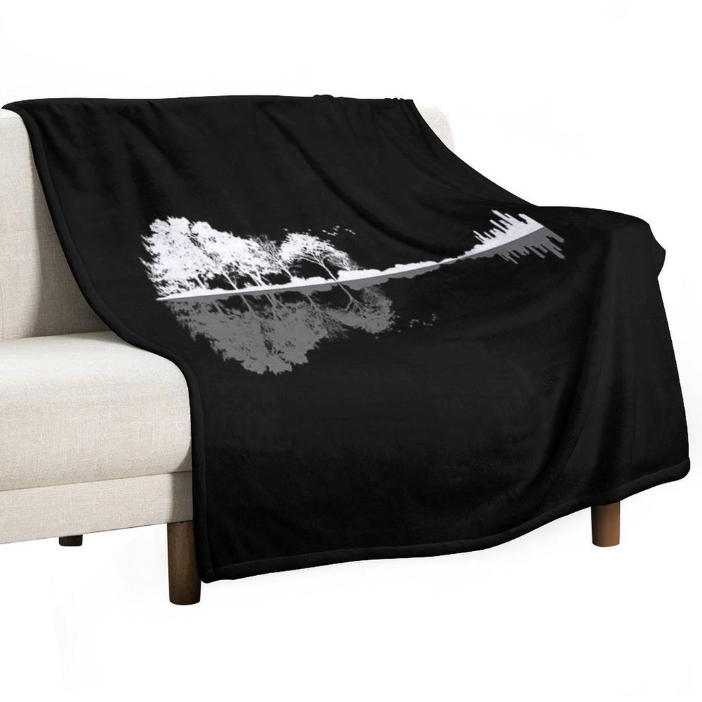 Nature Guitar Machine-washable Throw Blanket
