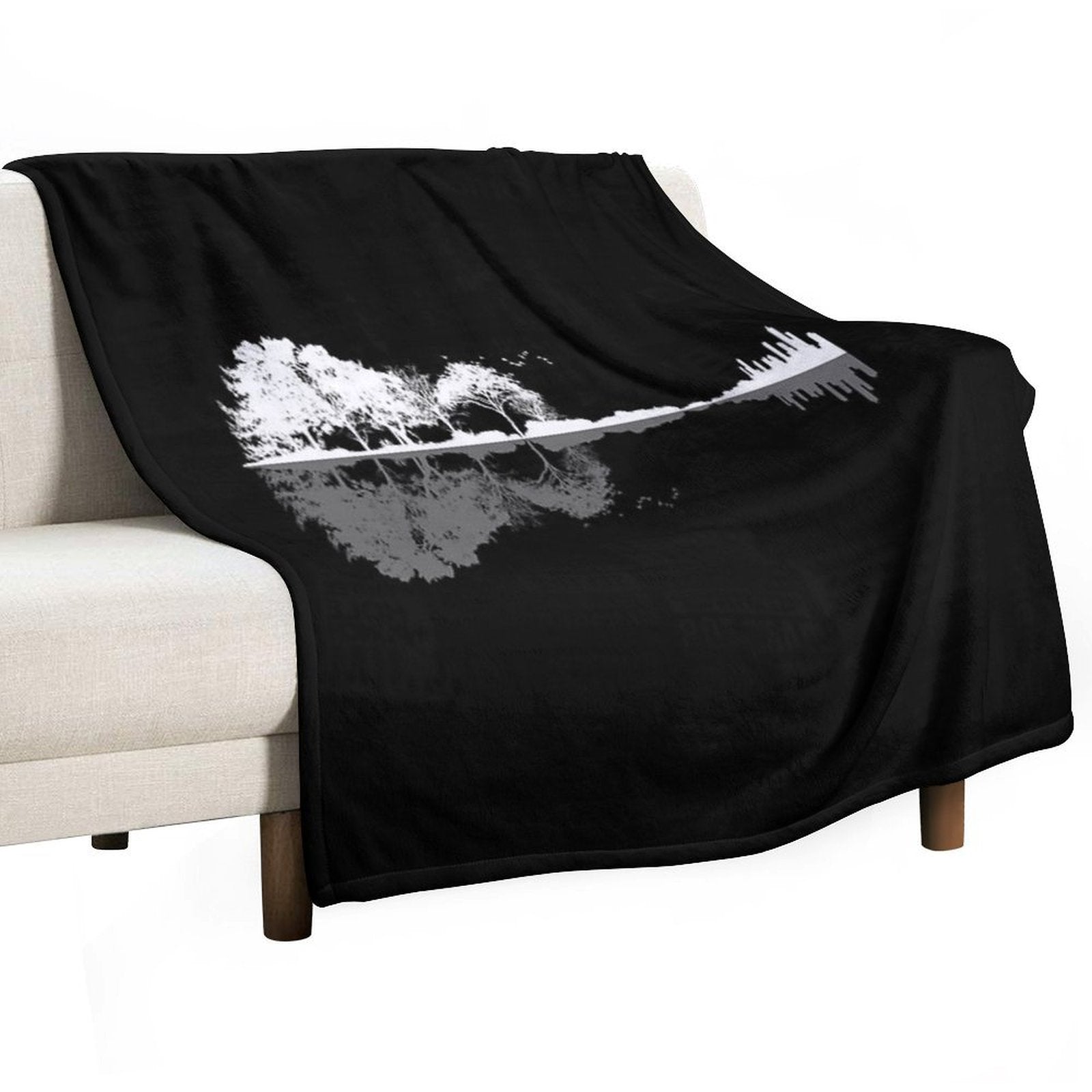 Nature Guitar Machine-washable Throw Blanket