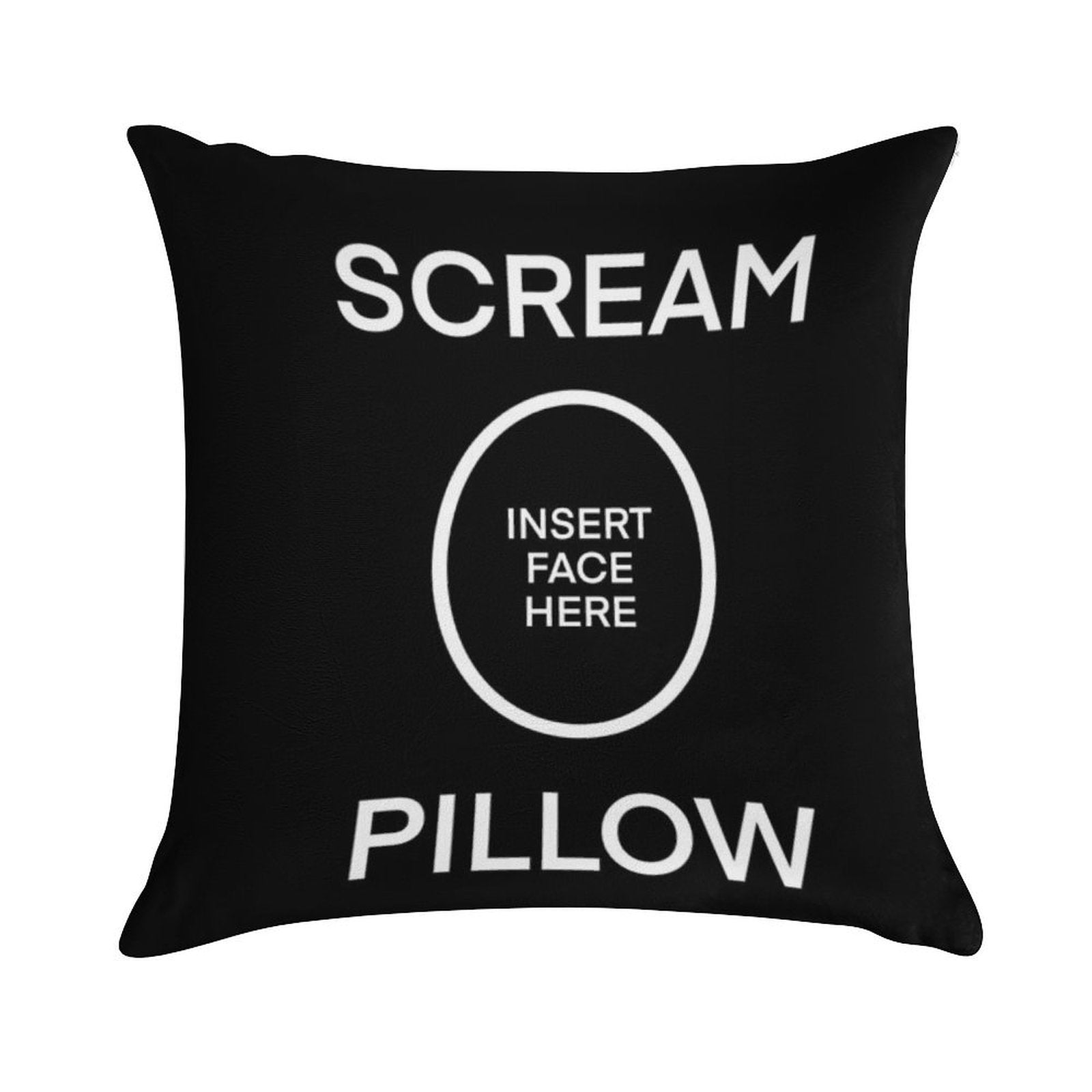 SCREAM PILLOW Soft Ultra-Soft Texture Throw Pillow