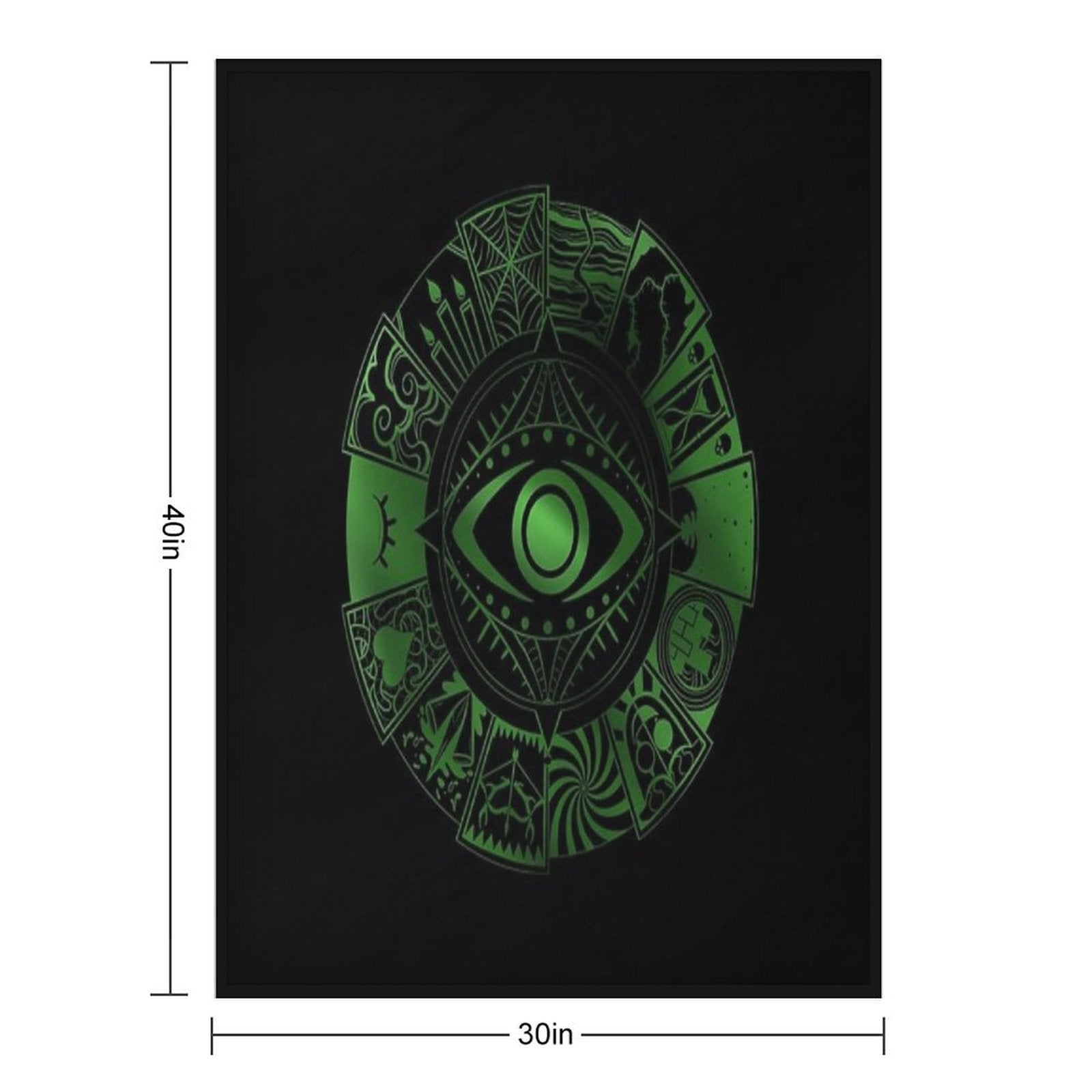 15 Fears Wheel Compact Throw Blanket