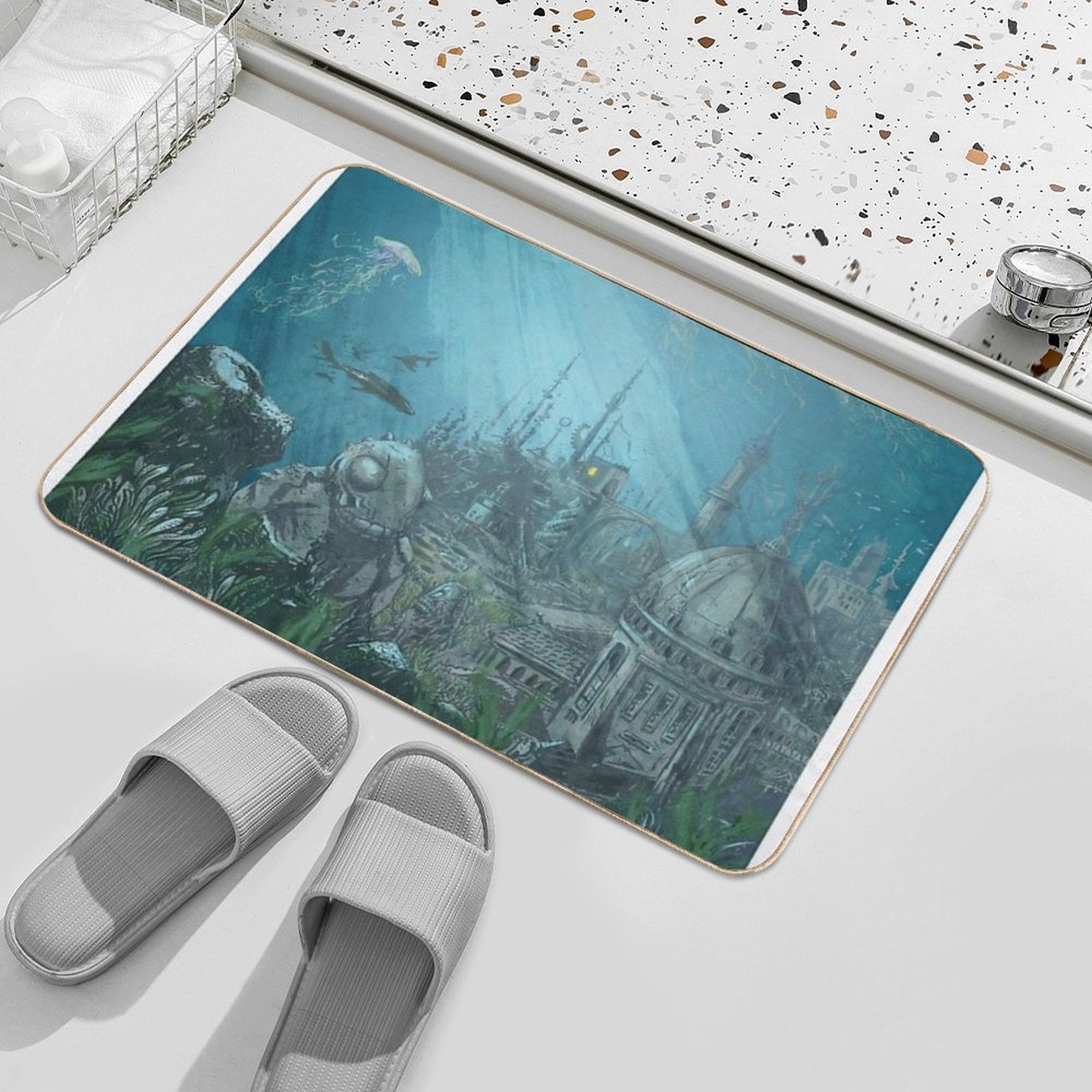 Undersea City - Innsmouth  Toxin-Free Bath Mat