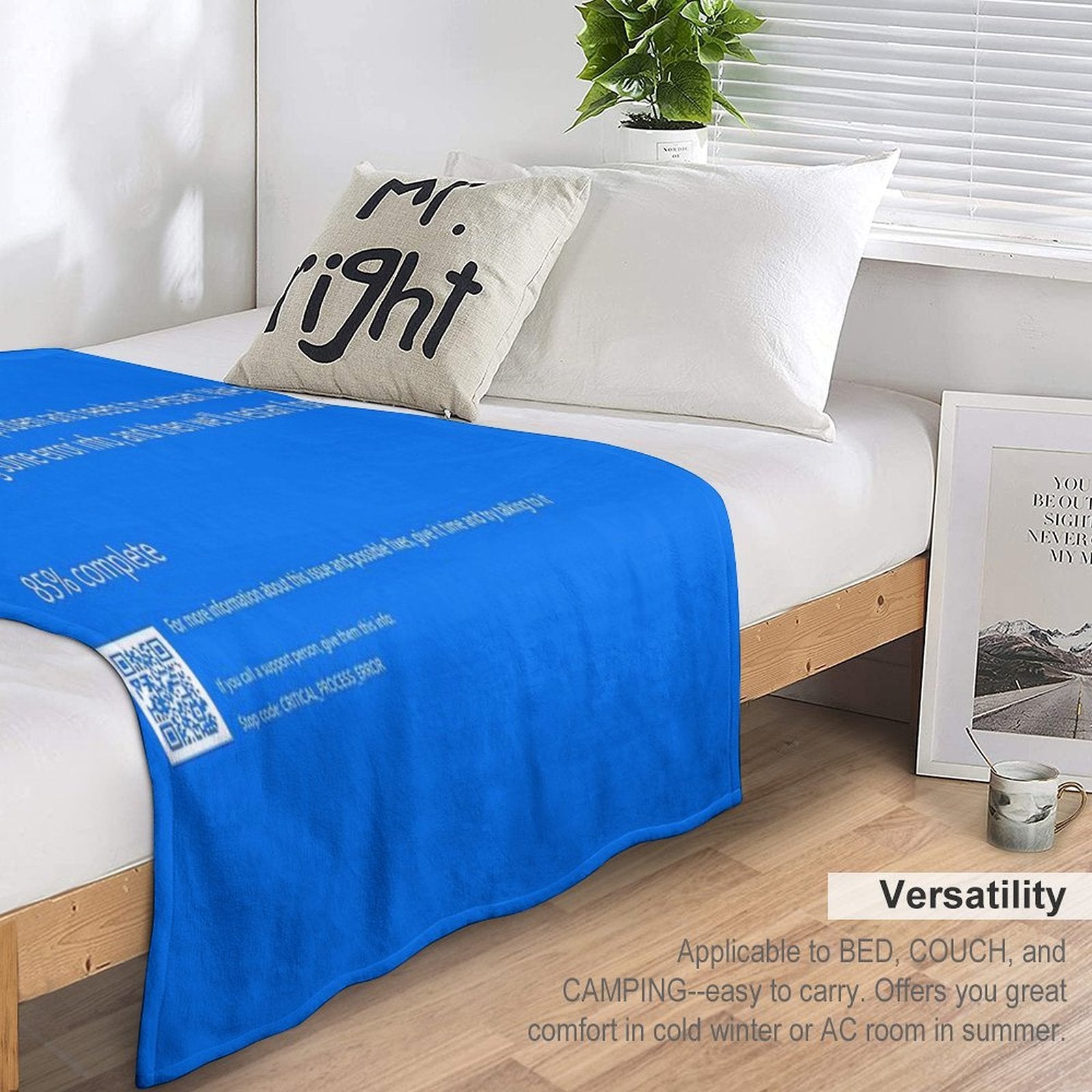 Blue Screen of Death - Human Edition Gift-ready Throw Blanket