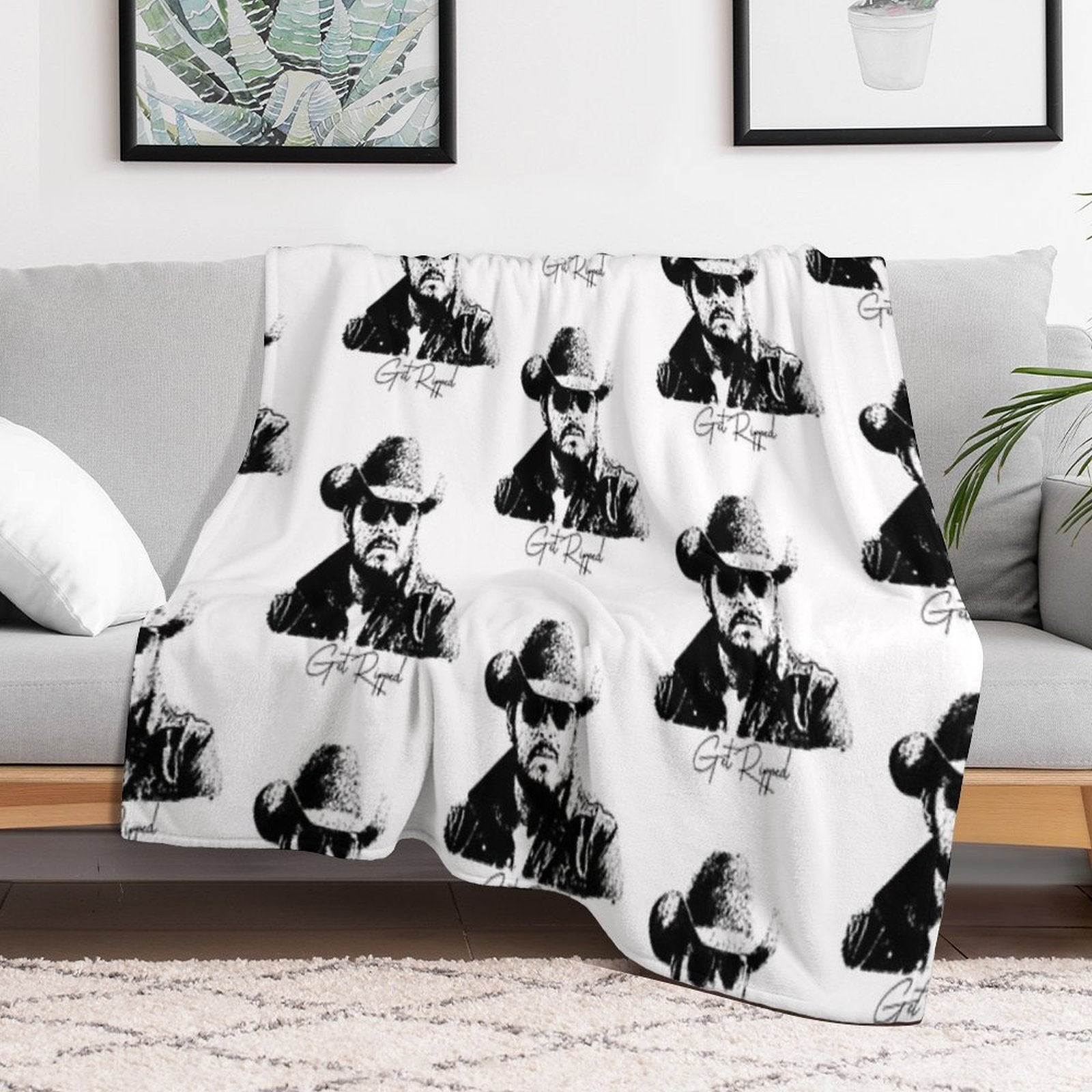 Get Ripped Is Cool Versatility Throw Blanket