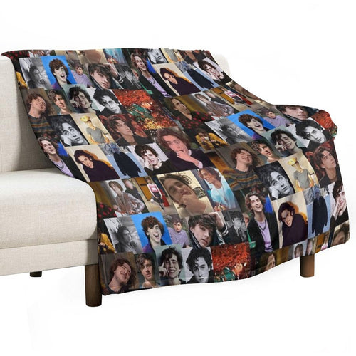 Another Timmy Collage Travel-friendly Throw Blanket