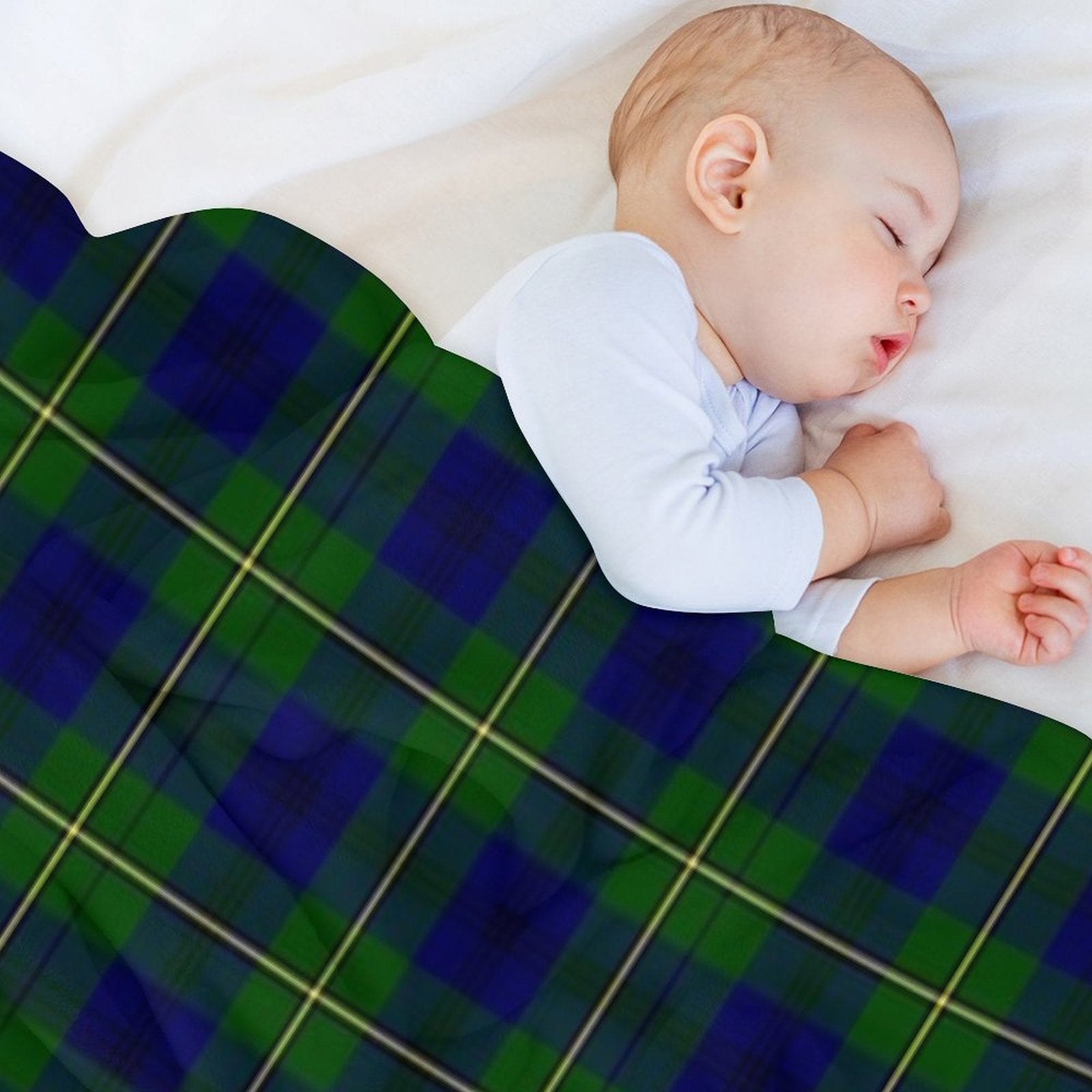 Clan Johnson Tartan Plush Throw Blanket
