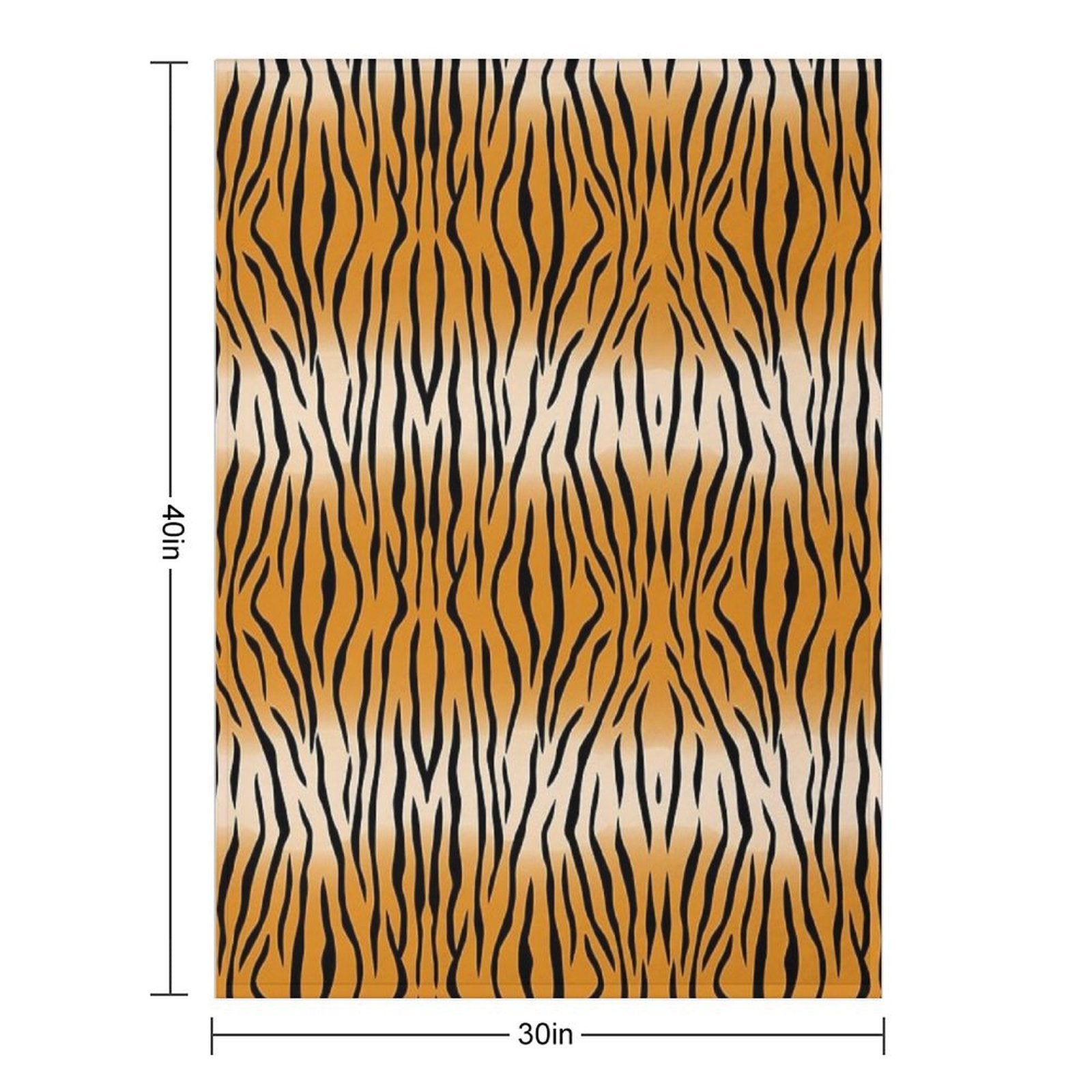 Tiger Fur Texture Pattern Comfort Throw Blanket