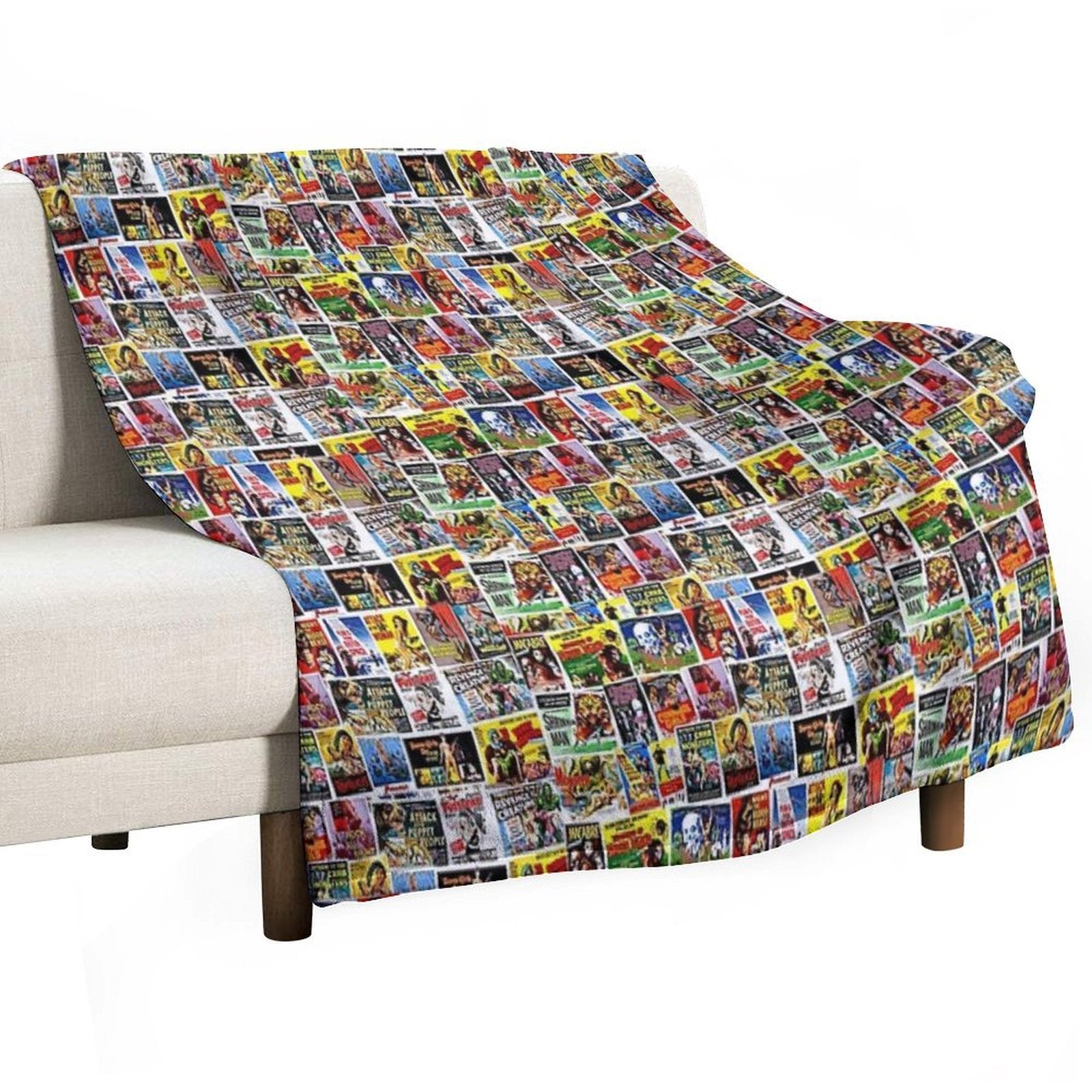 Horror Movies Wrinkle-free Throw Blanket