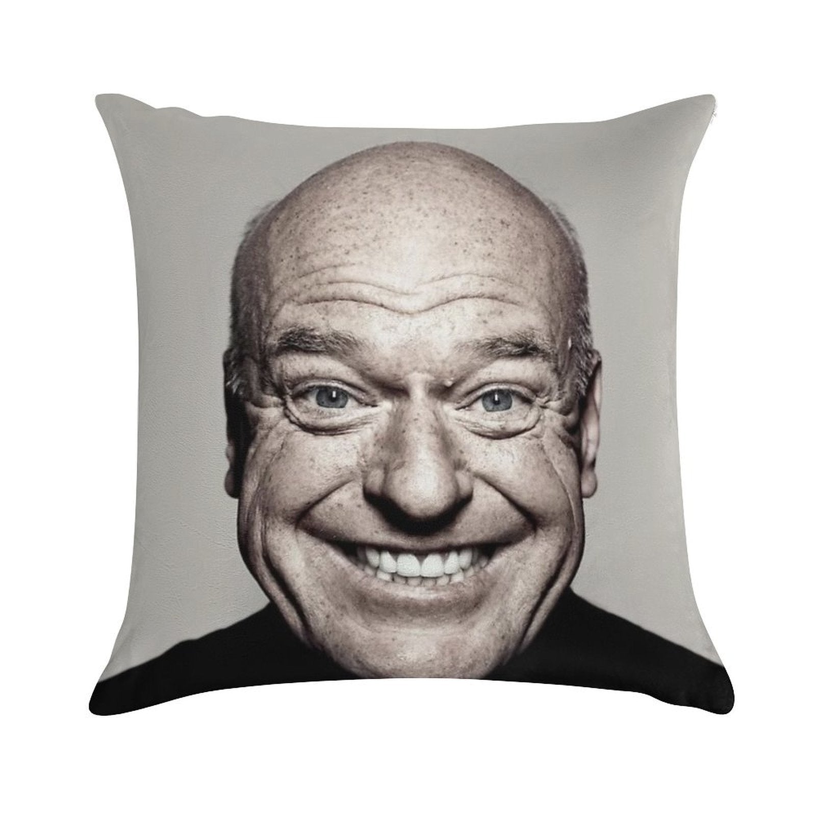 Hank Schrader Dean Norris Happy Face Soft Durable Construction Throw Pillow