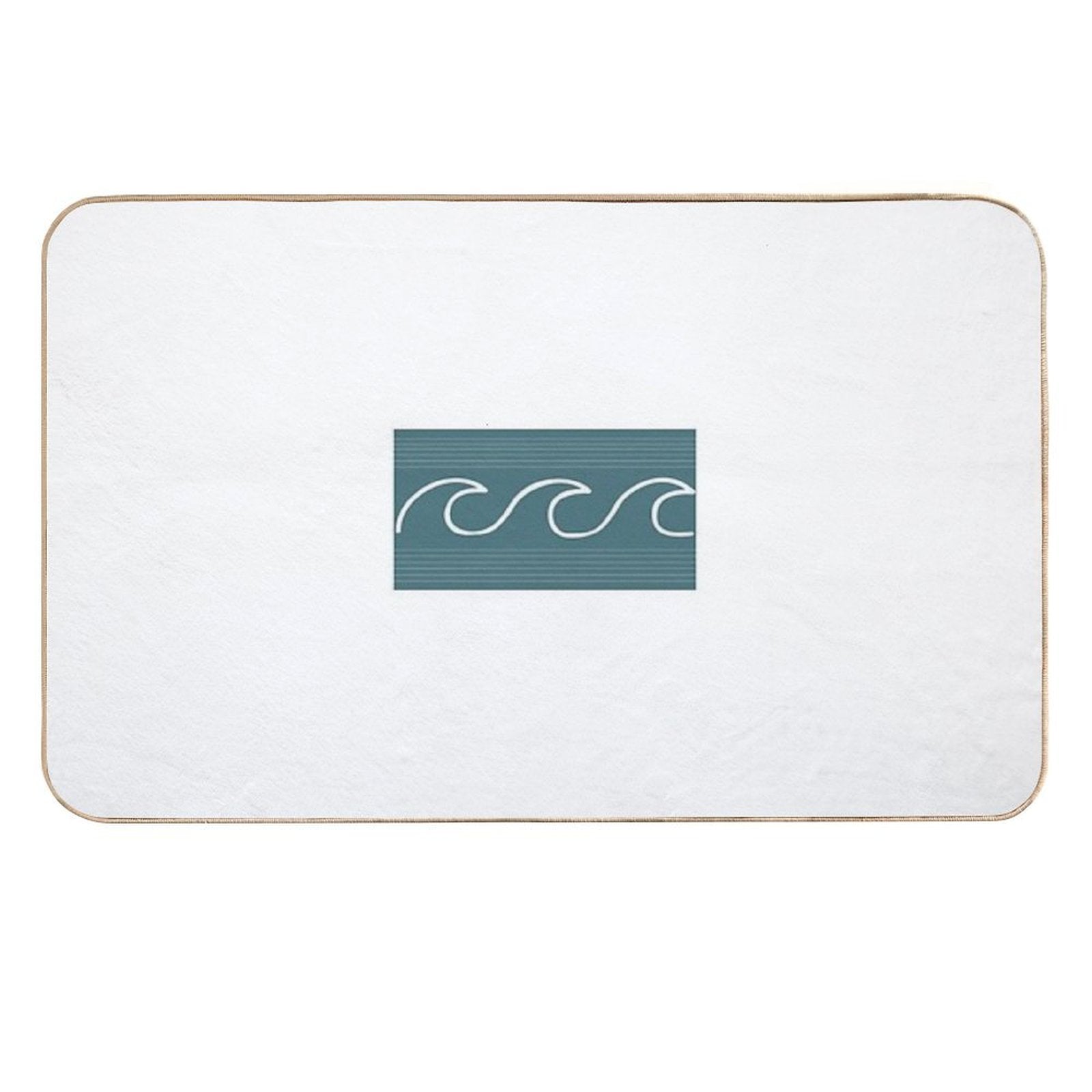 Surf Shop Style Wave  Long-Lasting Bath Mat