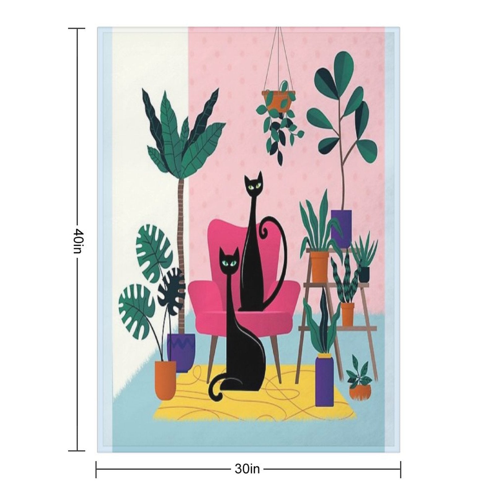 Sleek Black Cats Rule In This Urban Jungle All-season Throw Blanket