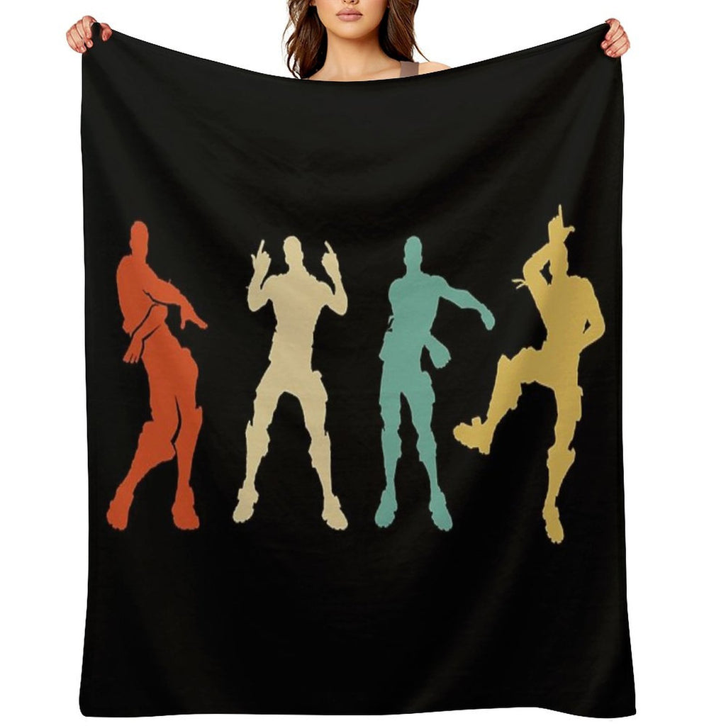 Battle Royale Victory Dance Cool Justice Dance Compact Throw Blanket
