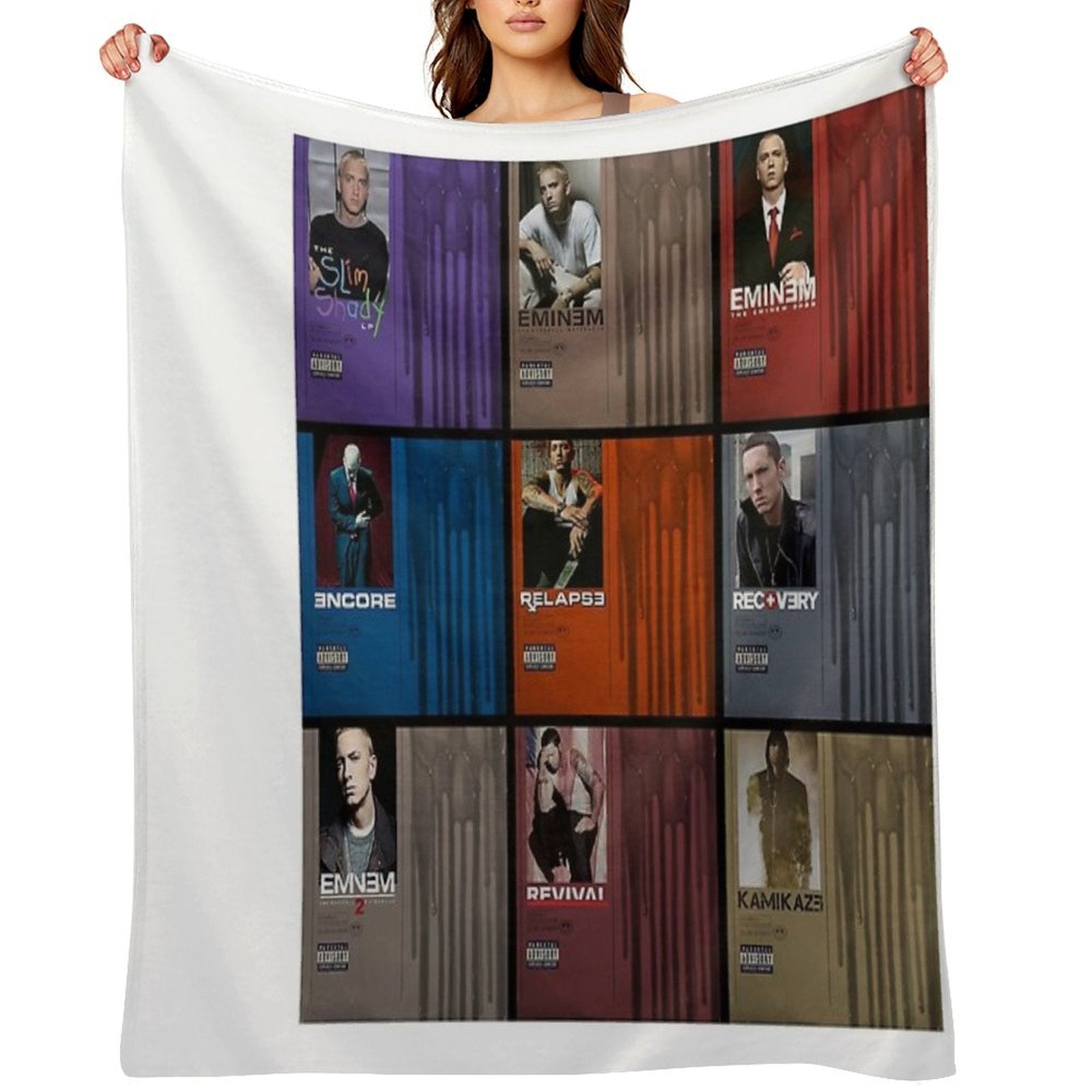 Collage Album Rapper Travel-friendly Throw Blanket