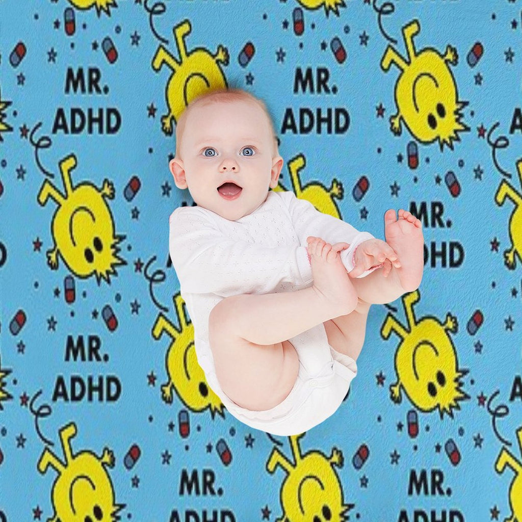 MR ADHD Easy Care Throw Blanket