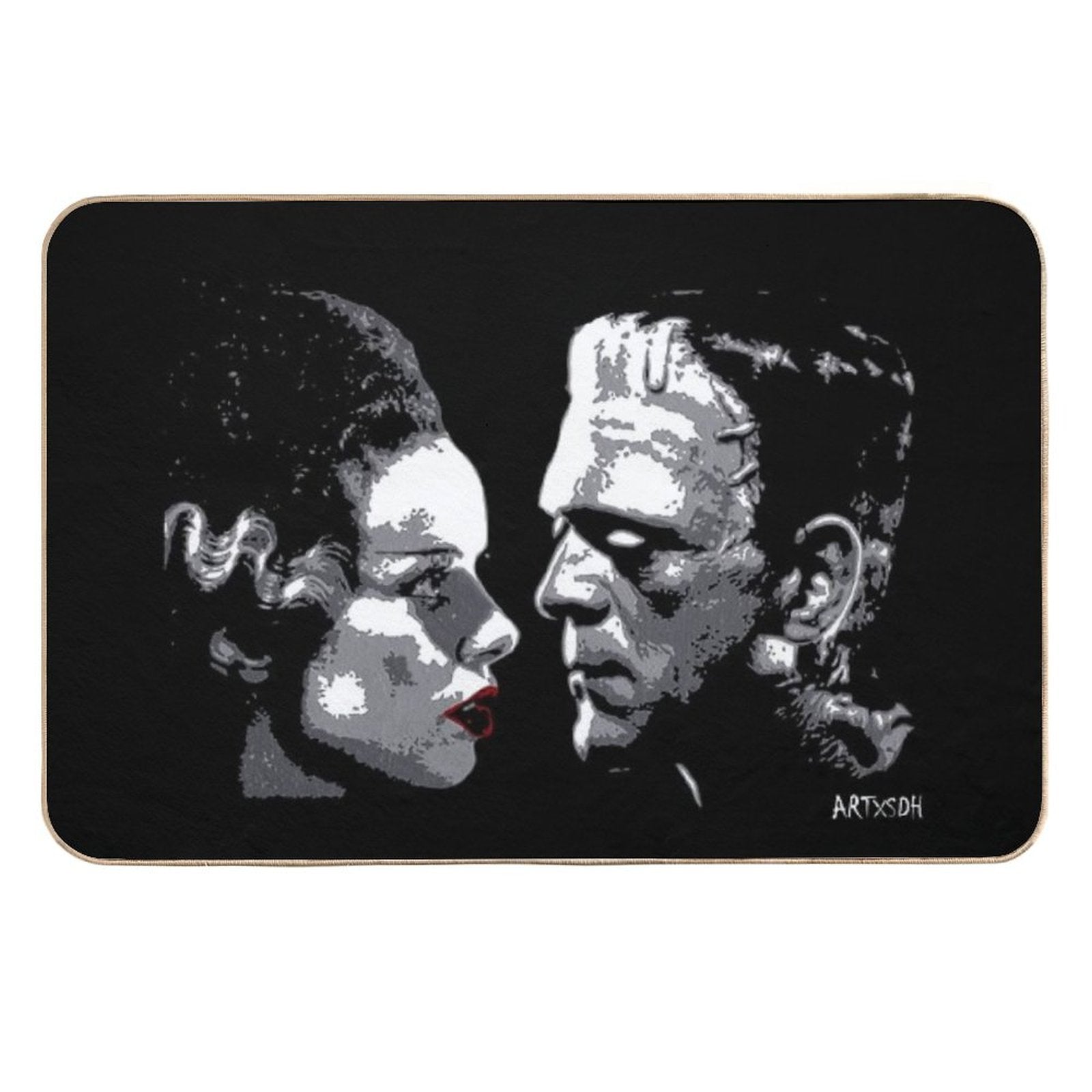 For The Love of Frank  Repositionable Bath Mat