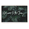Welcome to The Jungle  Tropical Digital Collage  Long-Lasting Bath Mat